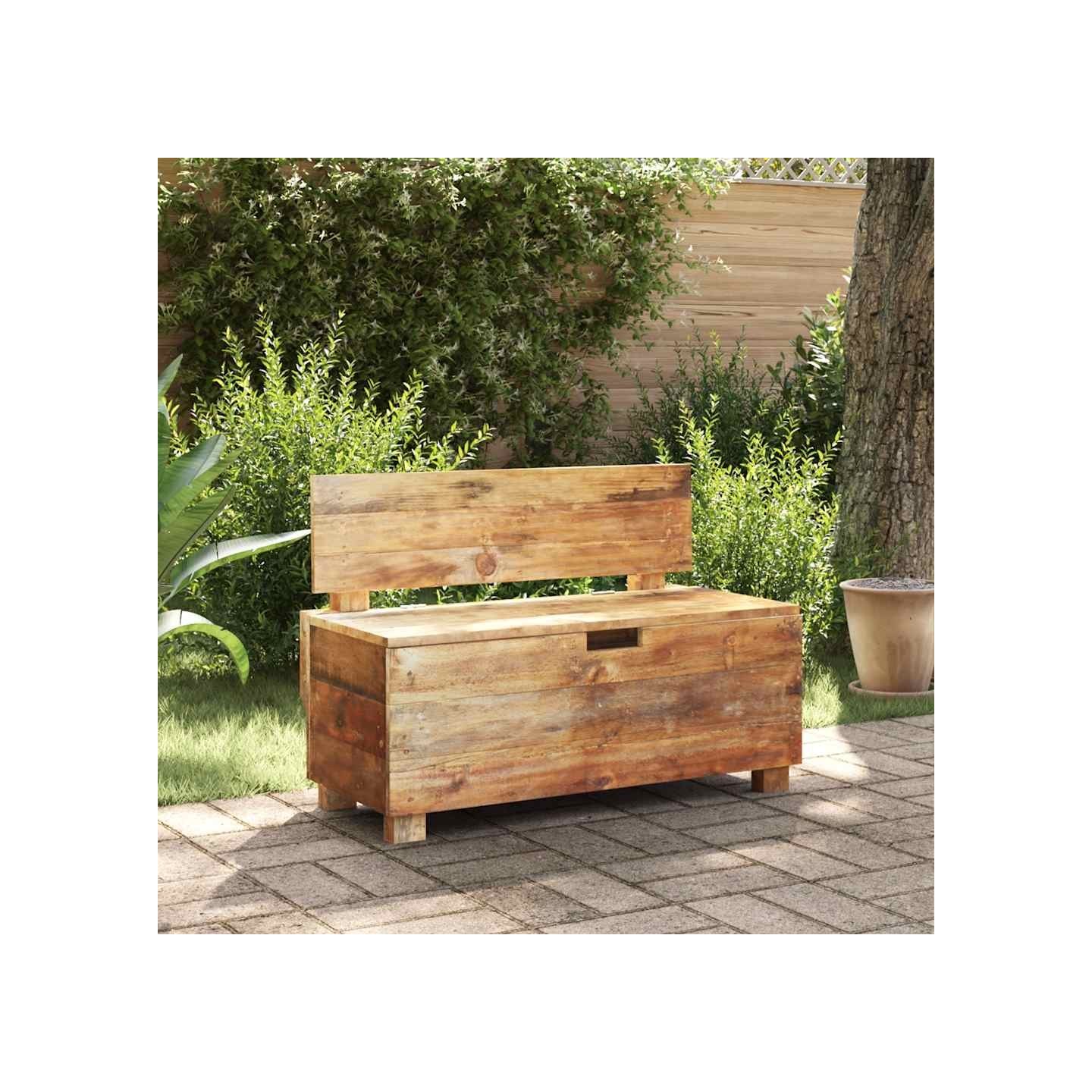 Banc bois massif d'acajou 86x40x60 cm