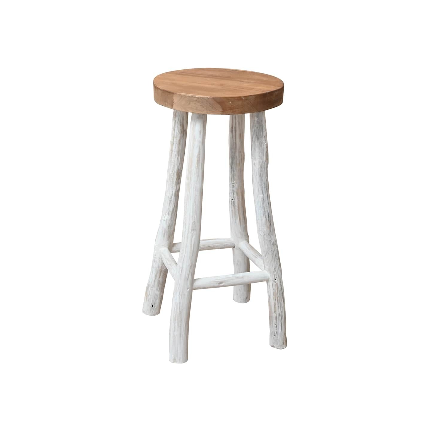 Chaise de bar Bois de teck solide