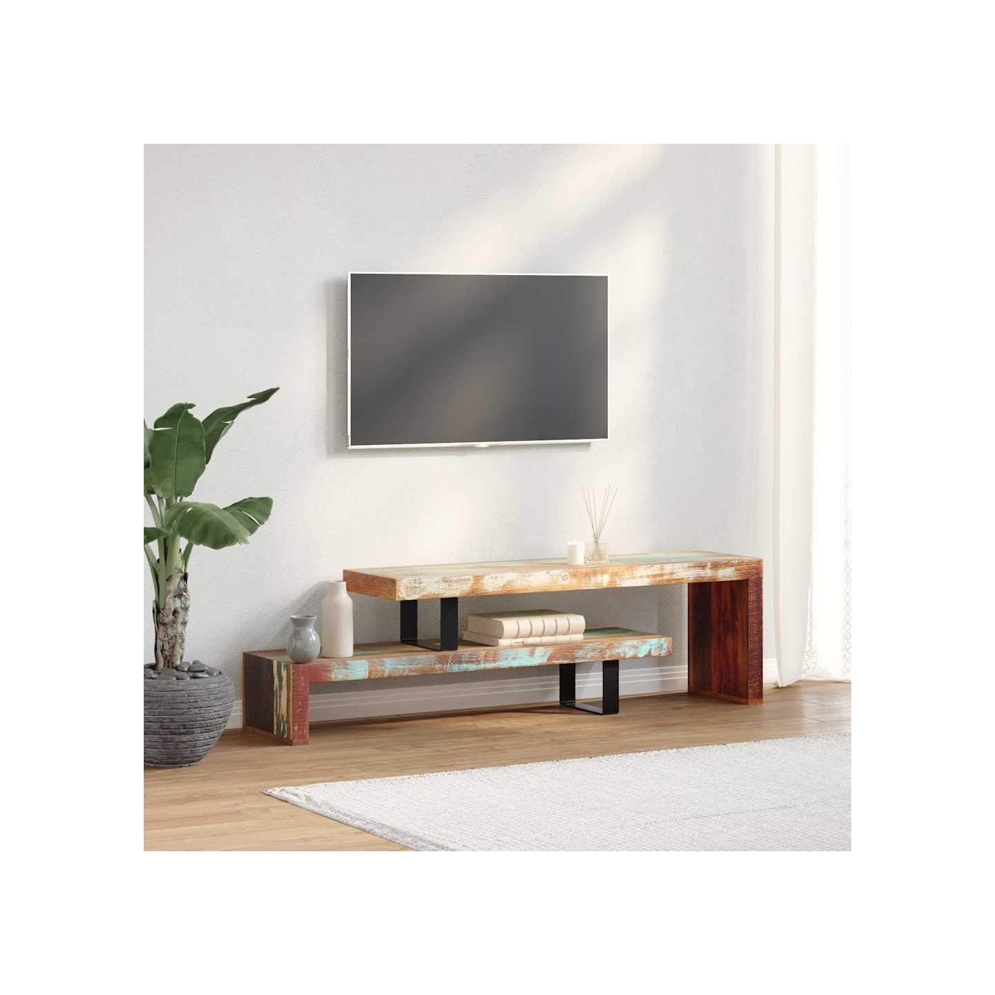 Meuble TV Bois de récupération massif
