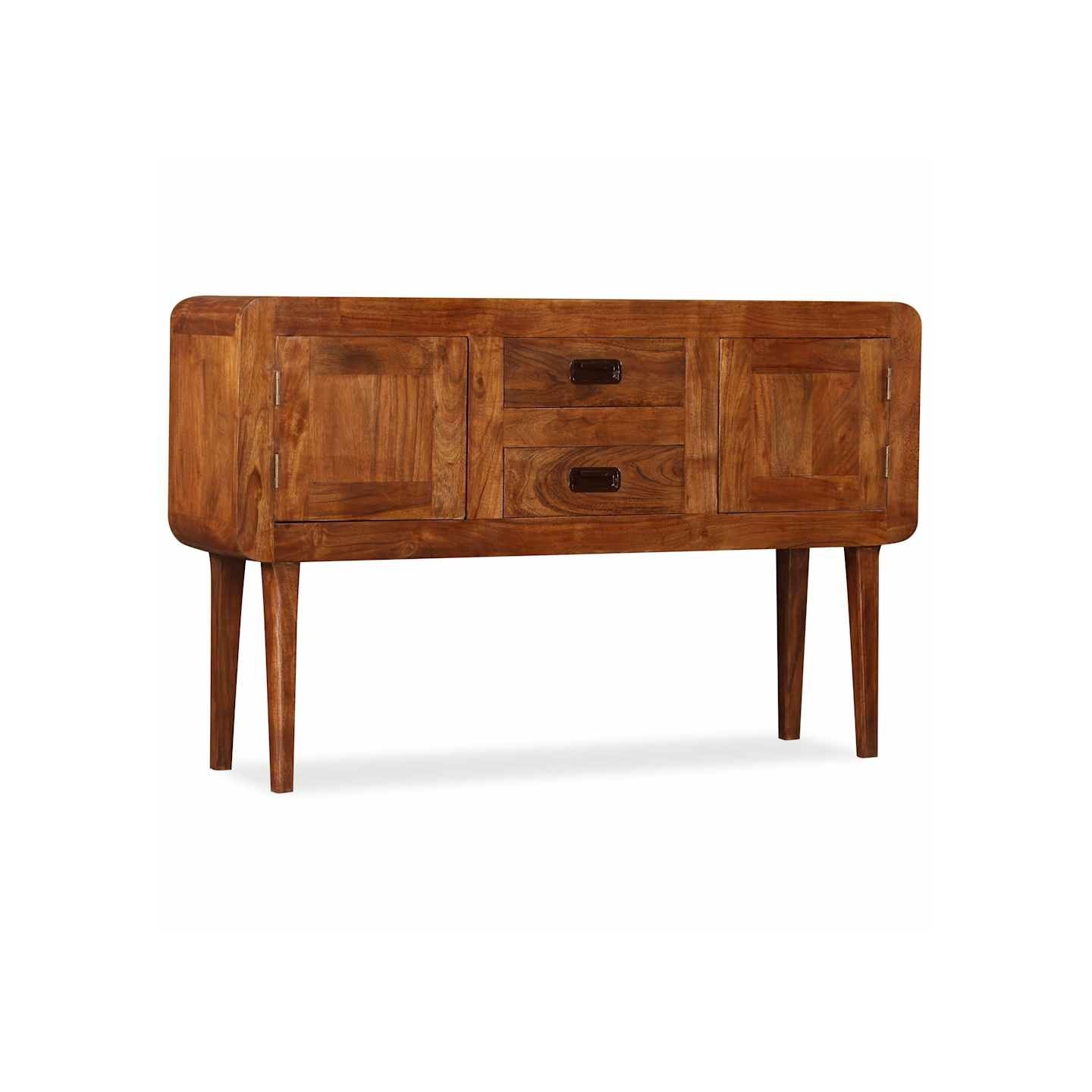 Buffet Bois massif avec finition miel 120x30x75 cm