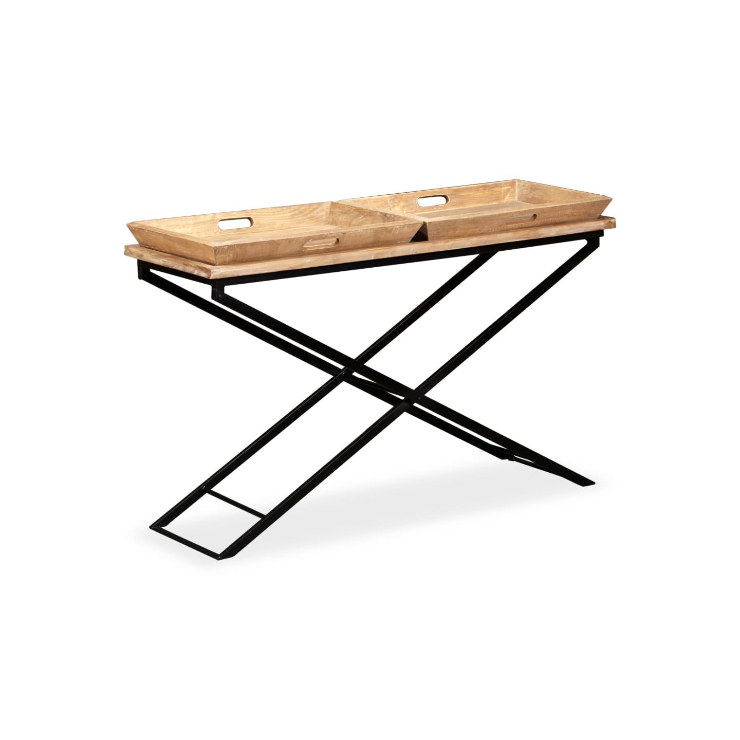 Table console Bois de manguier massif 130 x 40 x 80 cm