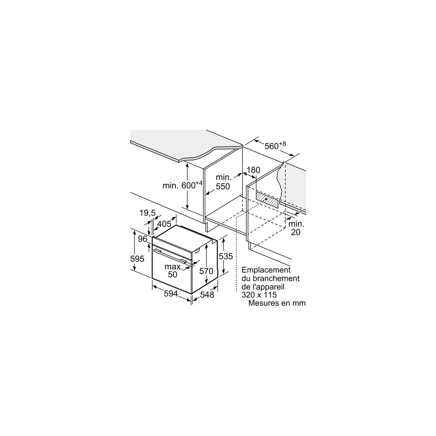Four pyrolyse Siemens HB574ABR3F iQ300 71 L A+ | Nimestore
