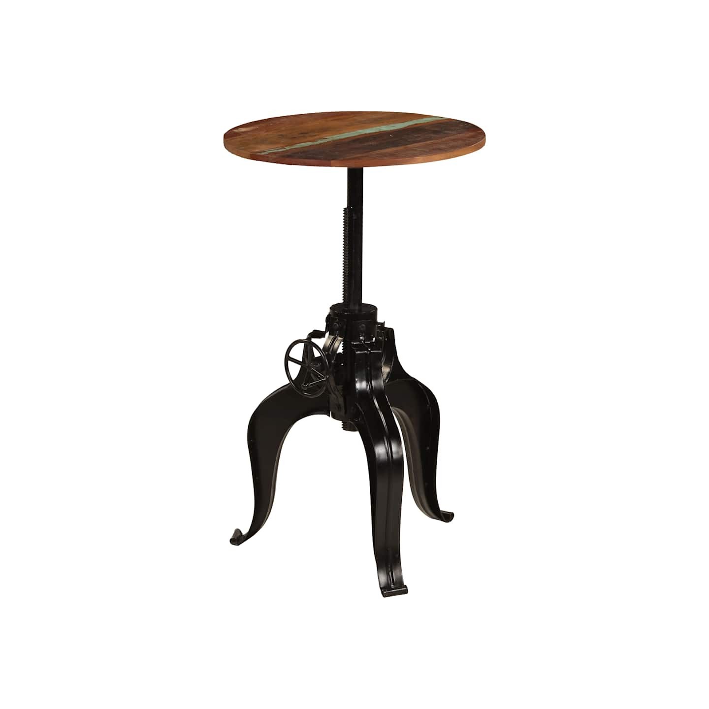 Table de bar Bois de récupération massif 60x(76-110) cm