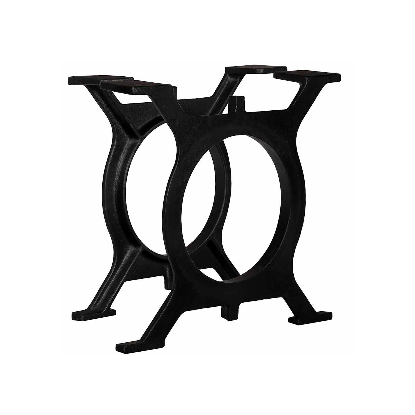 Pied de table basse 2 pcs Cadre en O Fonte