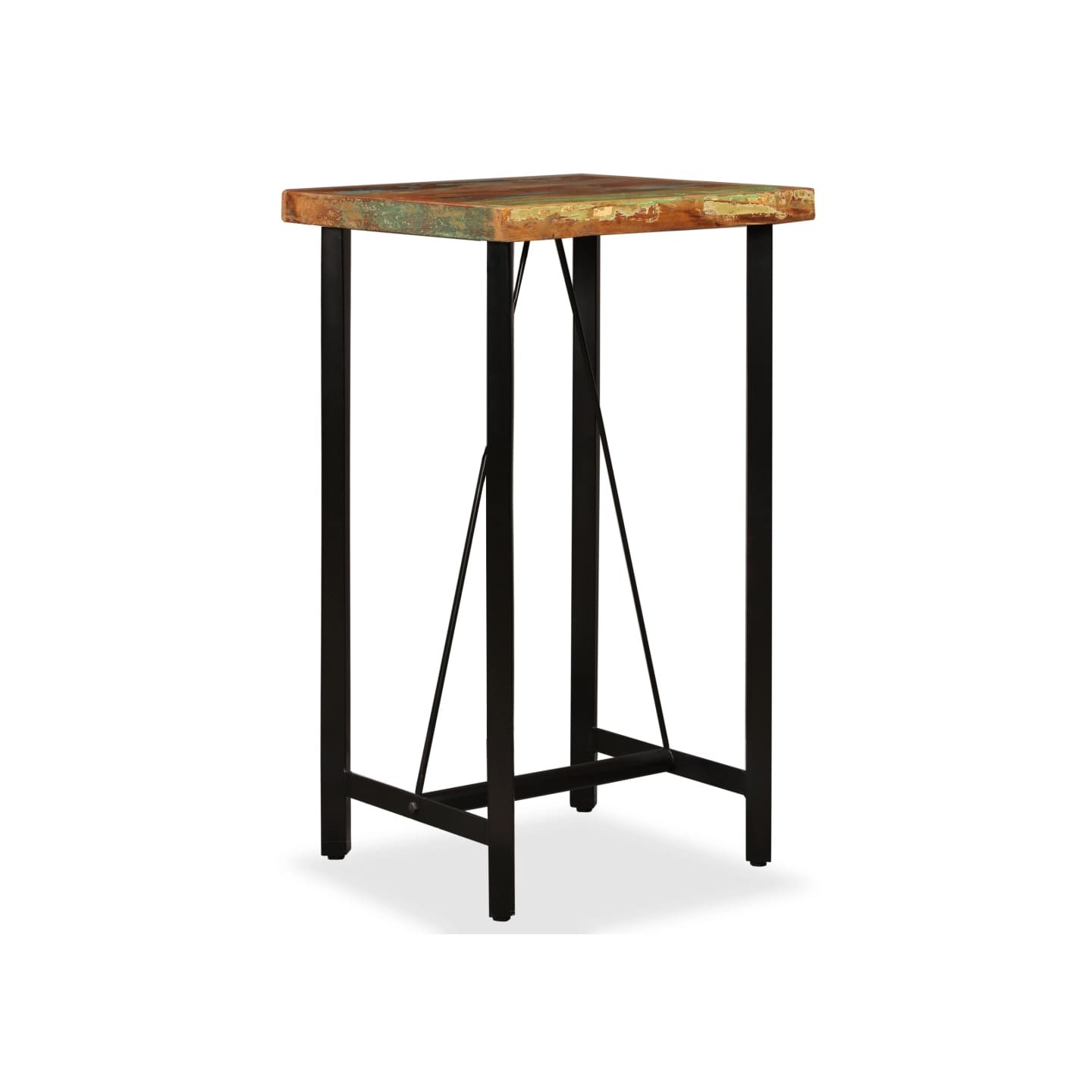 Table de bar Bois de récupération massif 60x60x107 cm