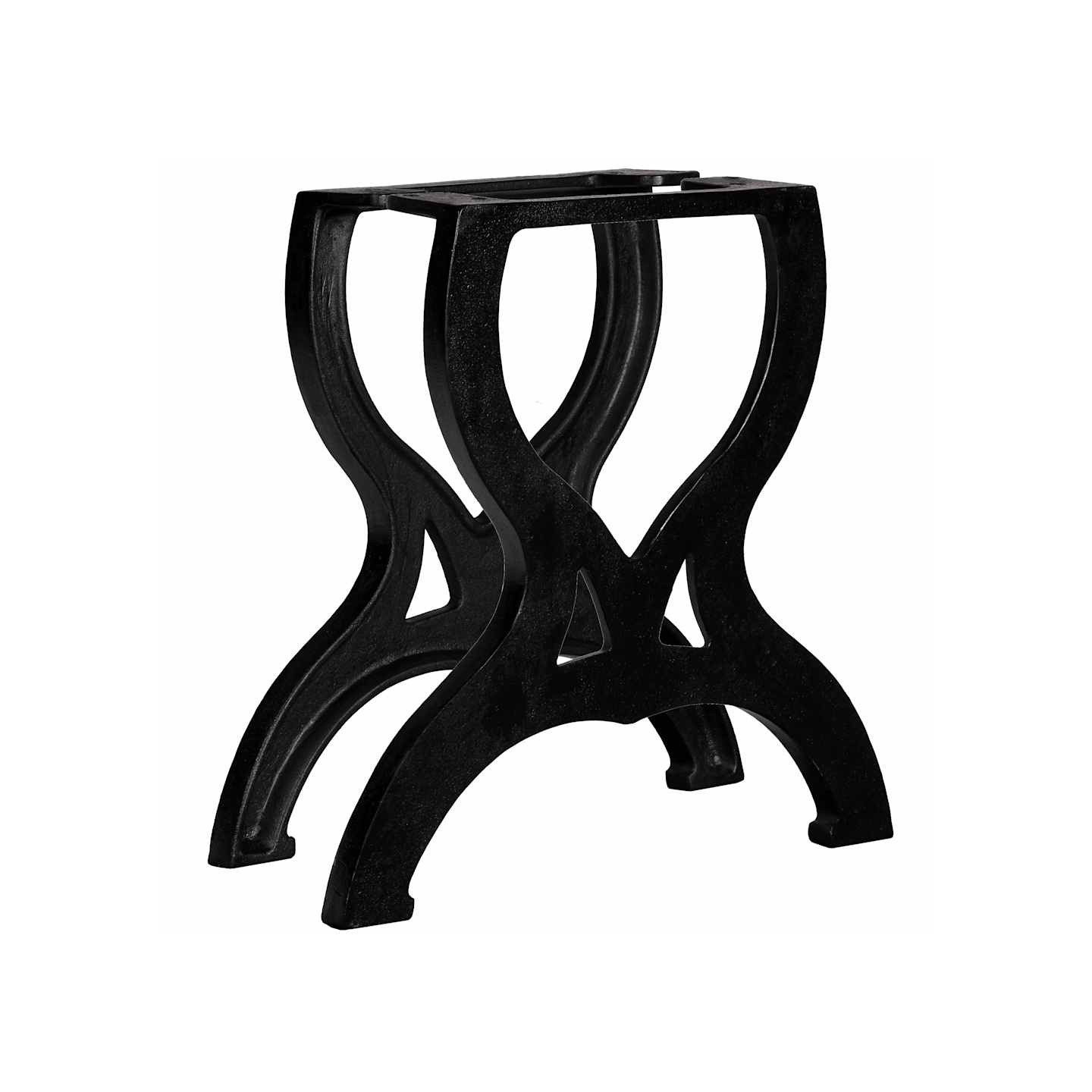 Pied de table basse 2 pcs Cadre en X Fonte