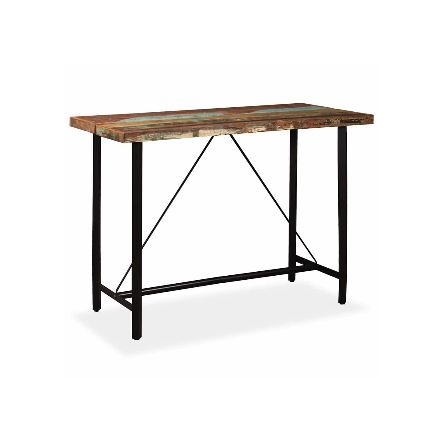 Table de bar Bois massif de récupération 150 x 70 x 107 cm