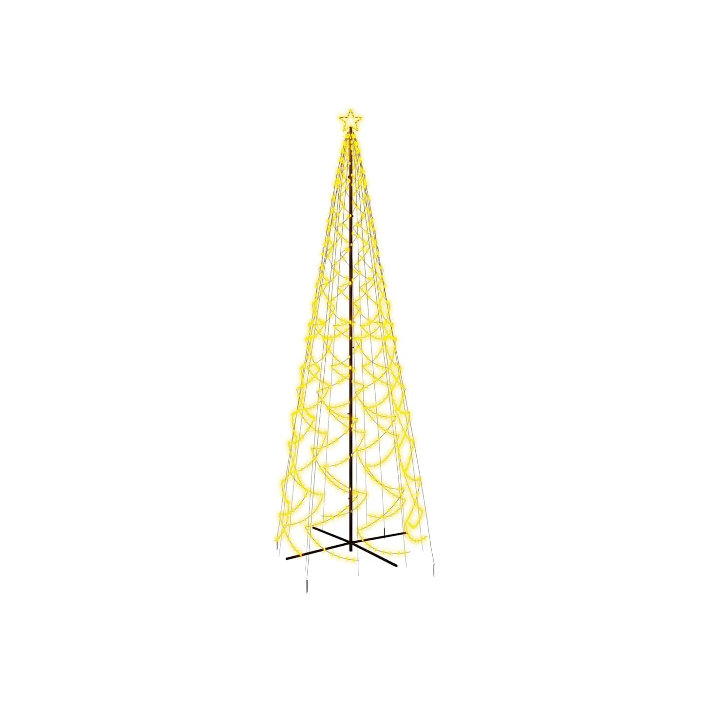 Arbre de Noël cône 1400 LED Blanc chaud 160x500 cm