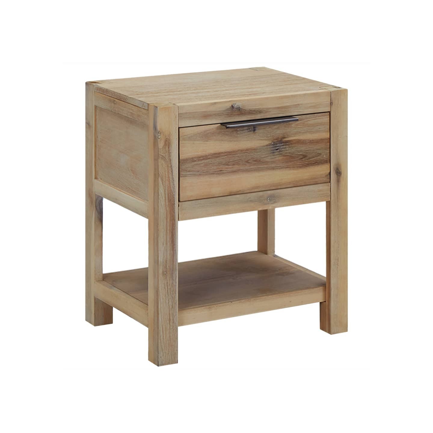 Table de chevet avec tiroir 40x30x48 cm Bois d'acacia solide