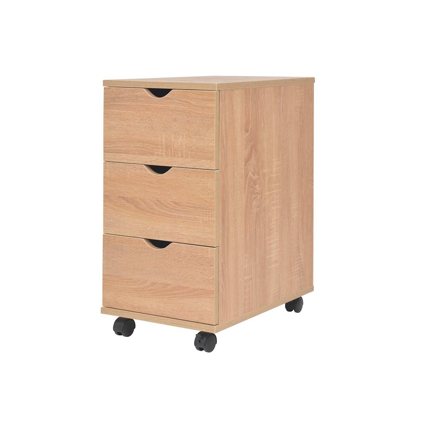 Meuble à tiroirs 33x45x60 cm Chêne