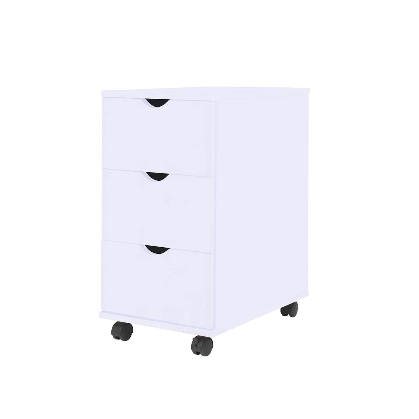Meuble à tiroirs 33x45x60 cm Blanc