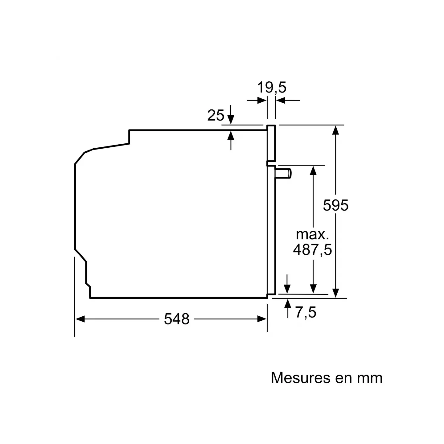 Four pyrolyse Bosch HBA274BB3F Série 4 71 L A+ | Nimestore