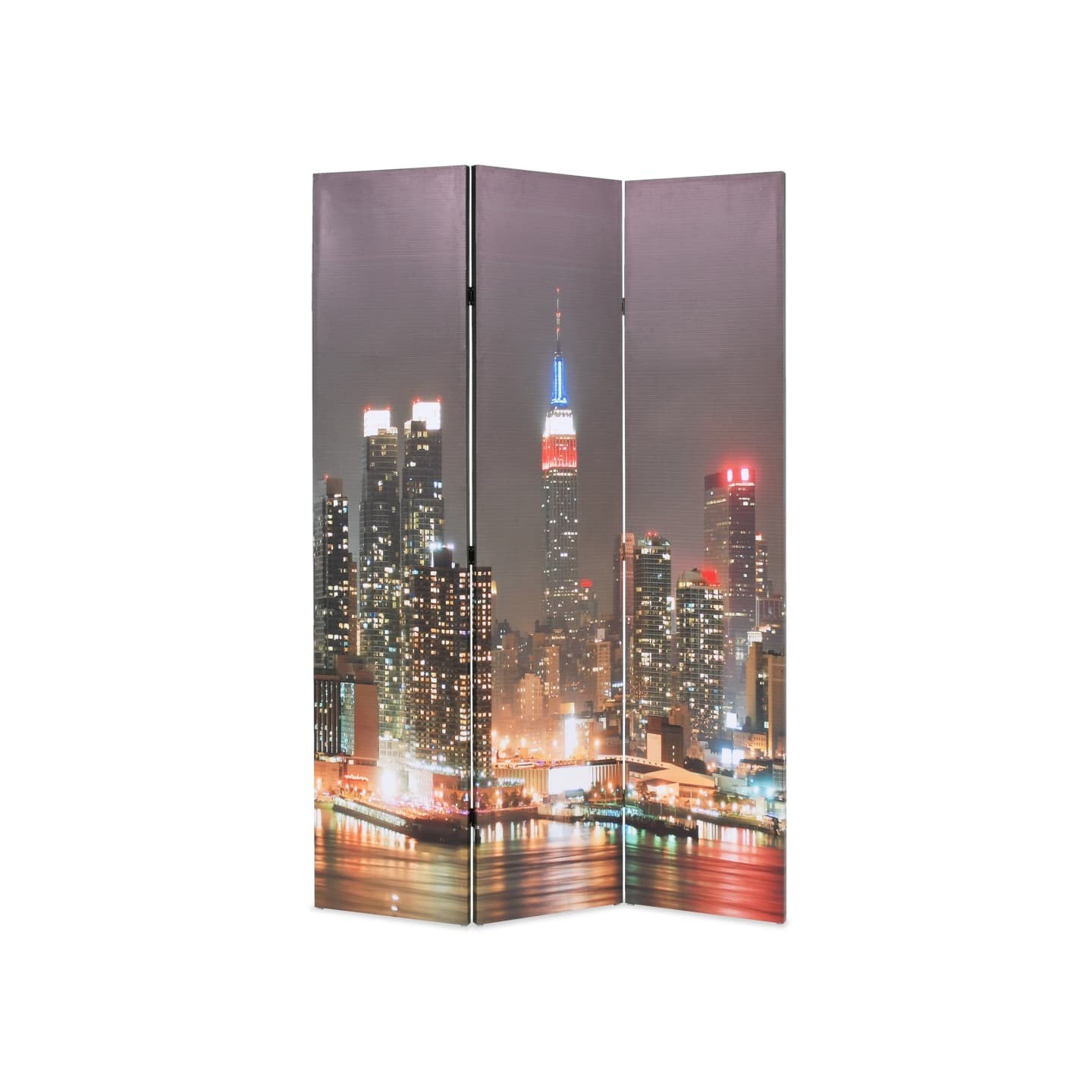 Cloison de séparation pliable 120x170 cm New York la nuit
