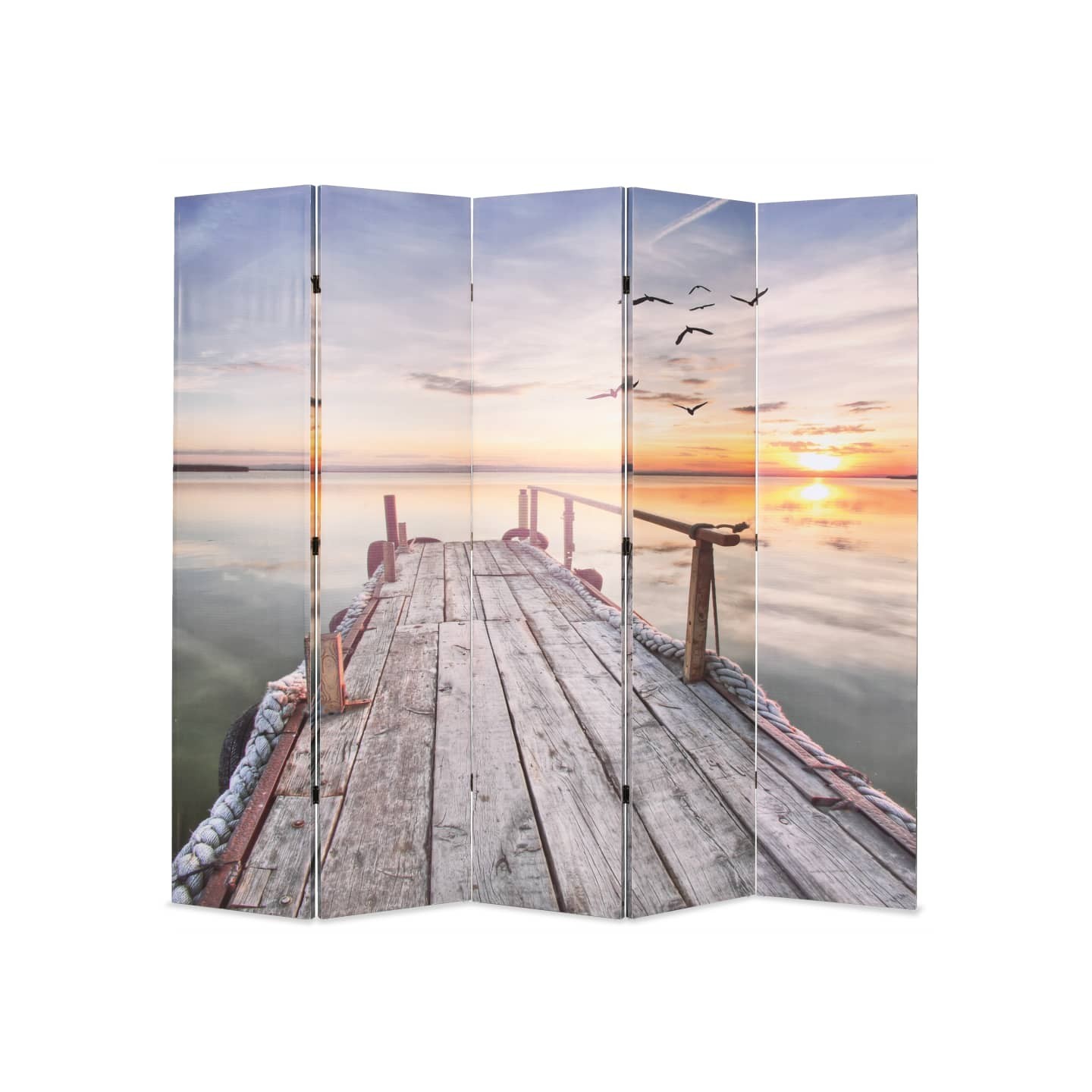 Cloison de séparation pliable 200 x 170 cm Lac