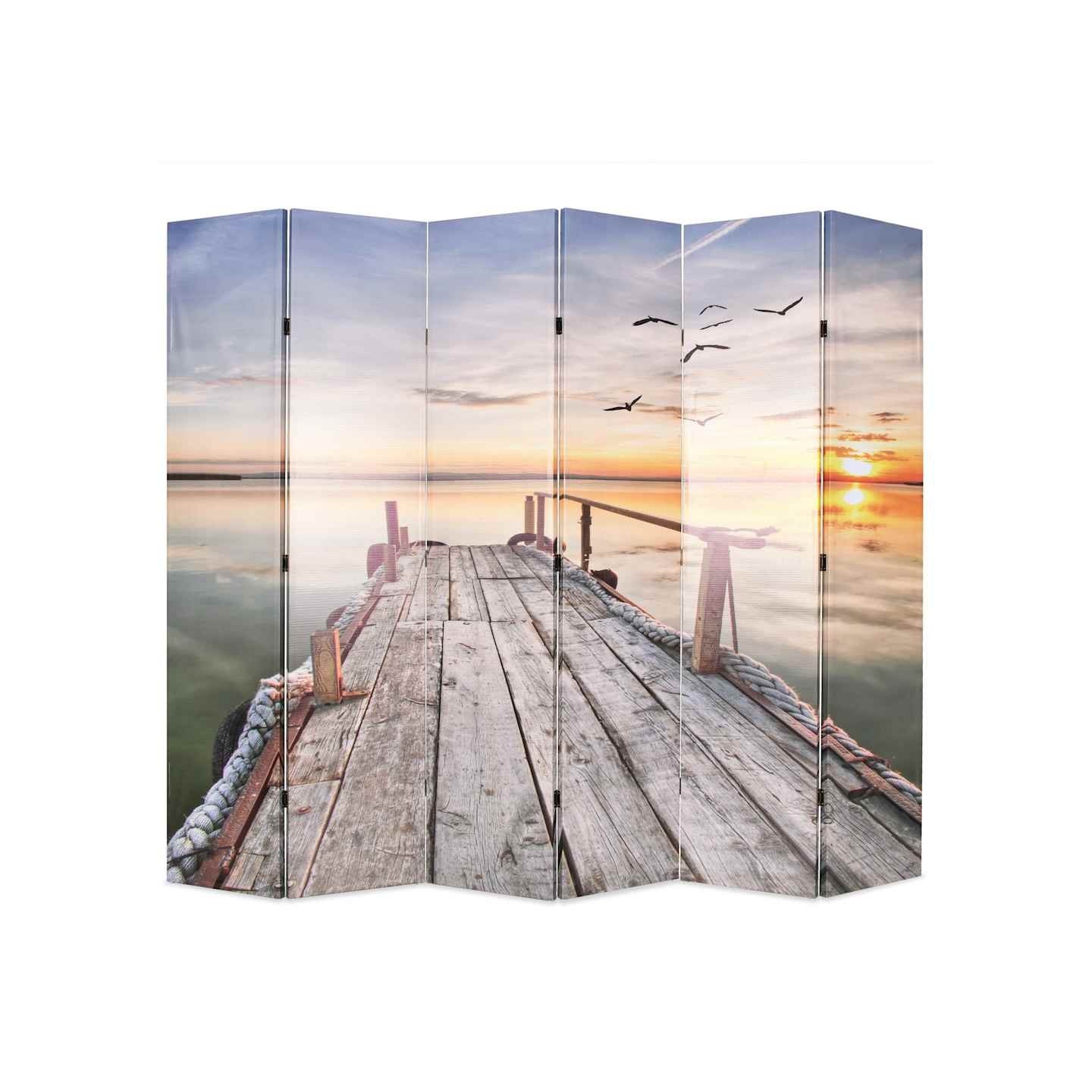 Cloison de séparation pliable 228 x 170 cm Lac