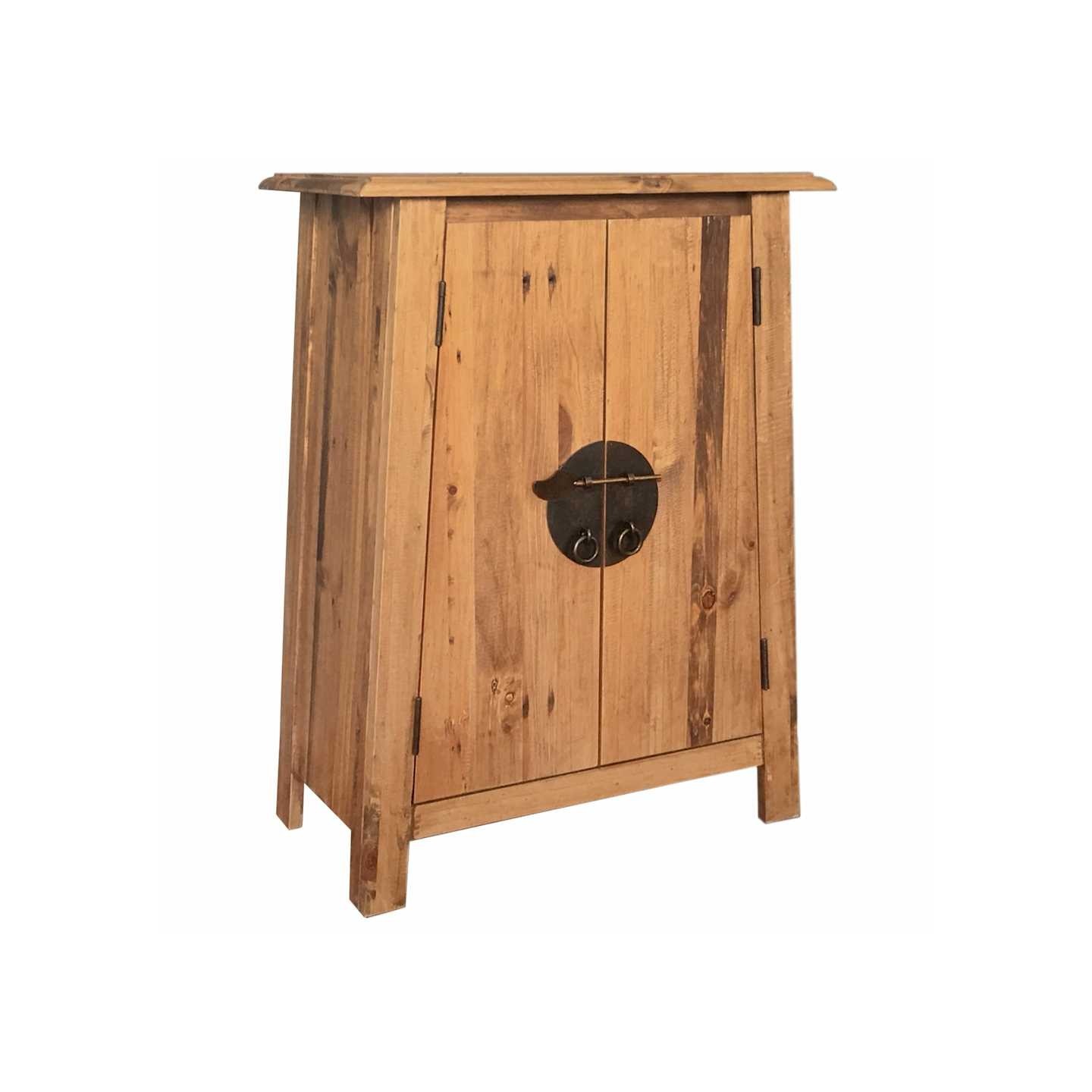 Armoire latérale de salle de bain Pin massif 59x32x80 cm