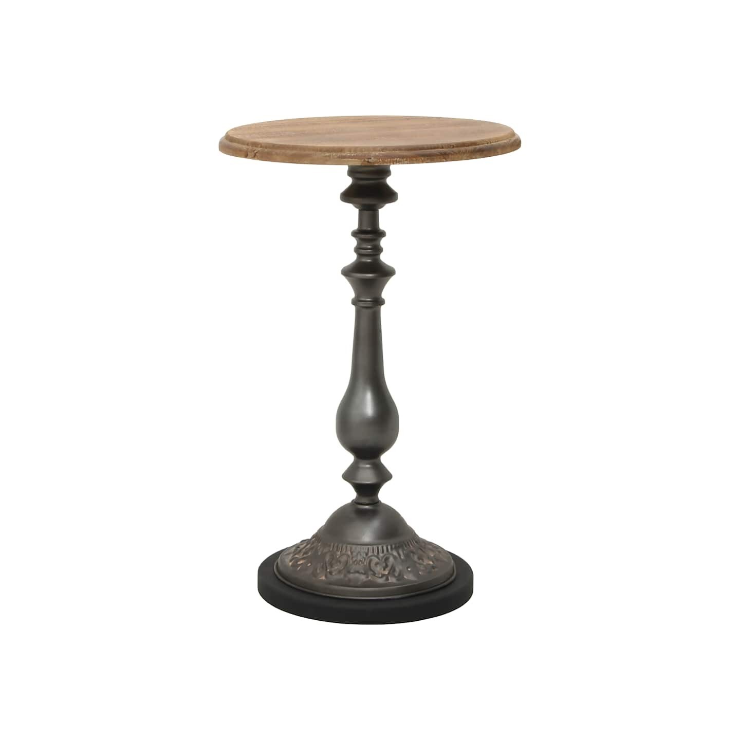 Table d'appoint Bois de sapin massif 40 x 64 cm Marron