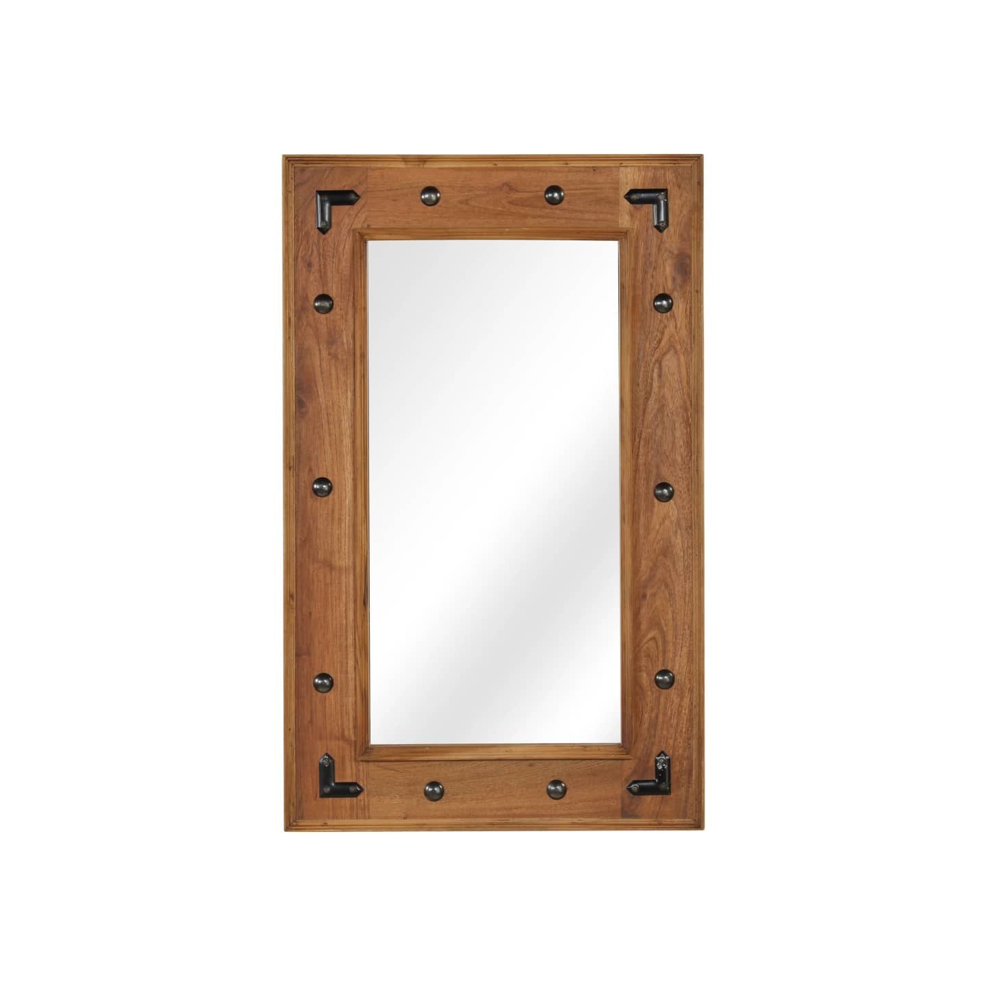 Miroir Bois d'acacia massif 50 x 80 cm