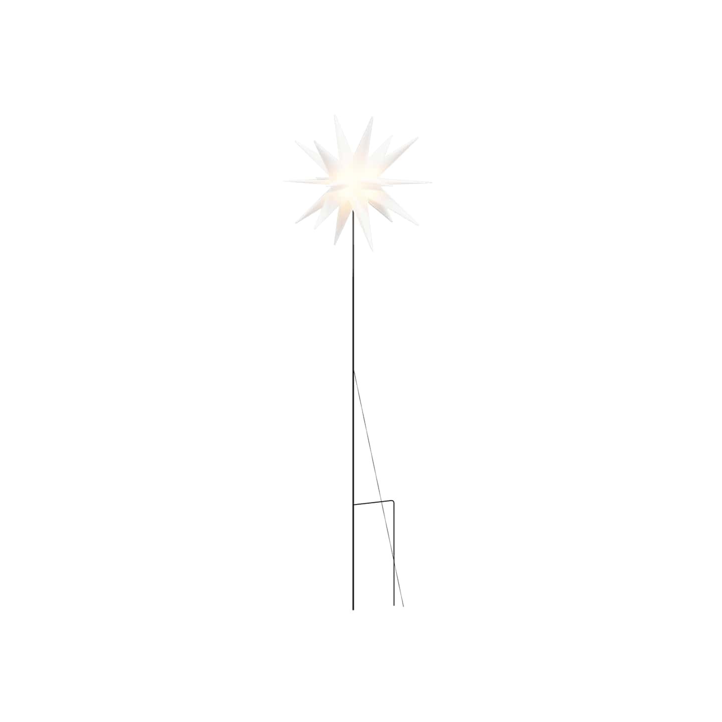 Lumière de Noël avec piquet LED pliable blanc 57 cm