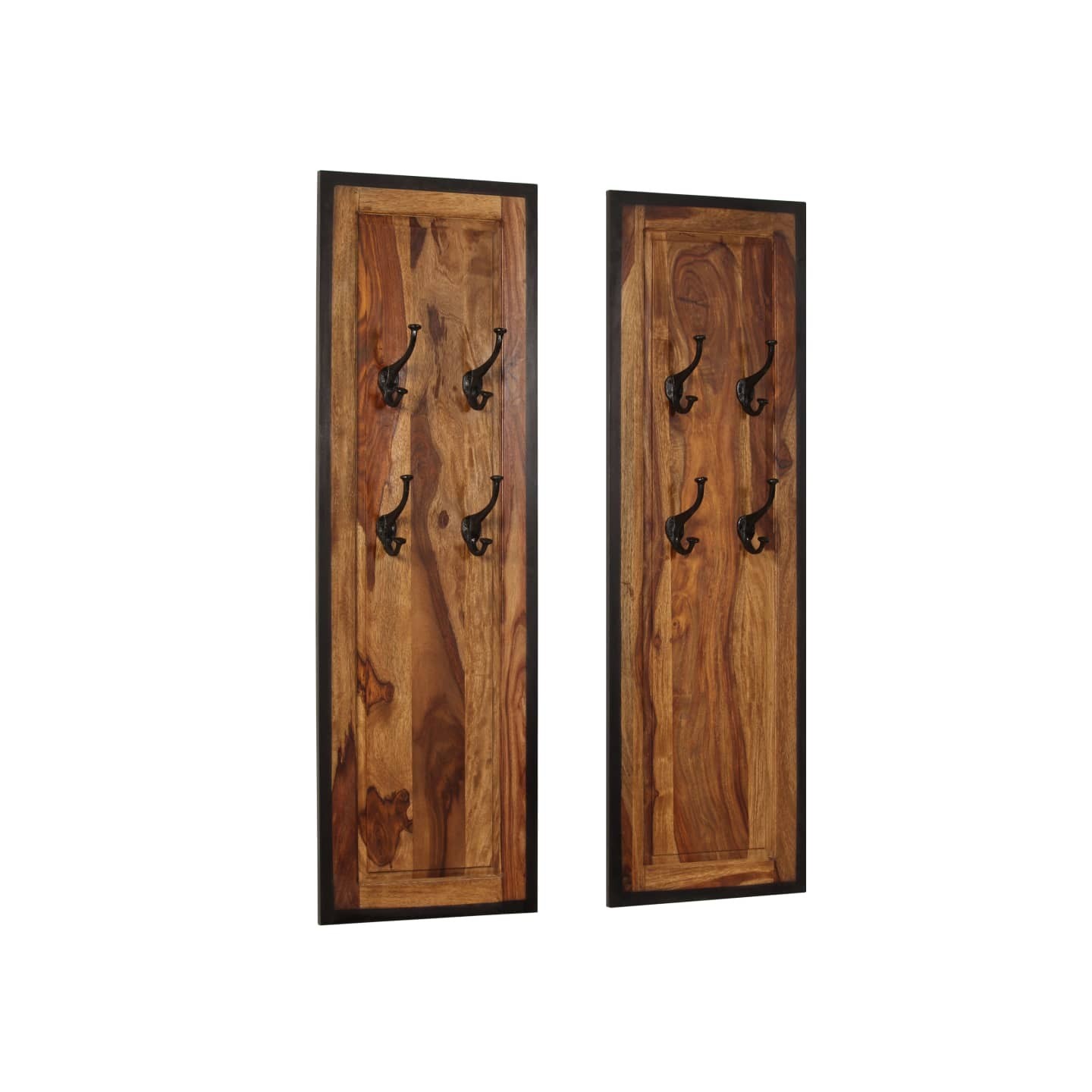 Portemanteaux 2 pcs Bois solide de Sesham
