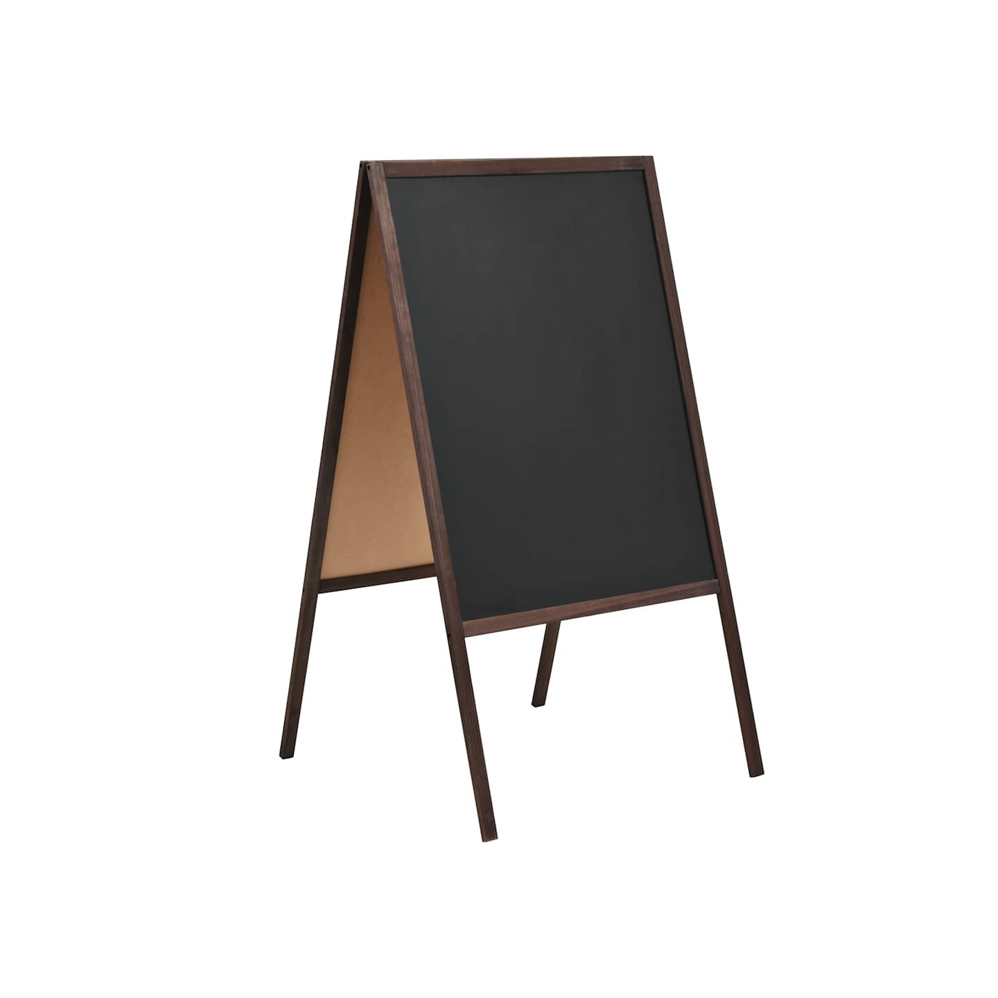 Tableau noir double face Bois de cèdre Autoportant 60x80 cm