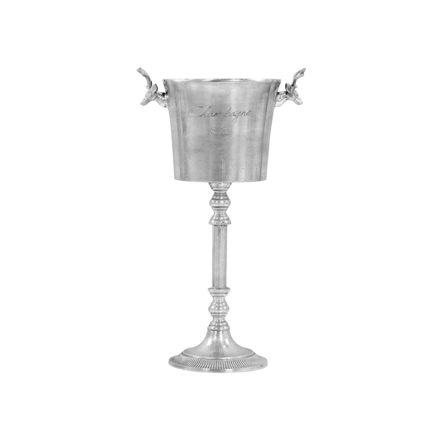 Seau à champagne Aluminium solide 39x29x71 cm Argenté