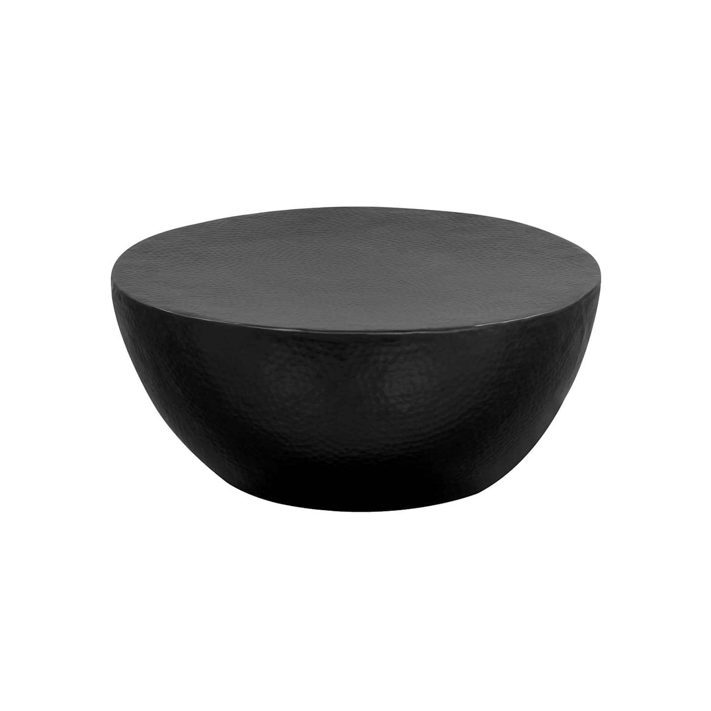 Table basse Aluminium martelé 70x30 cm Noir
