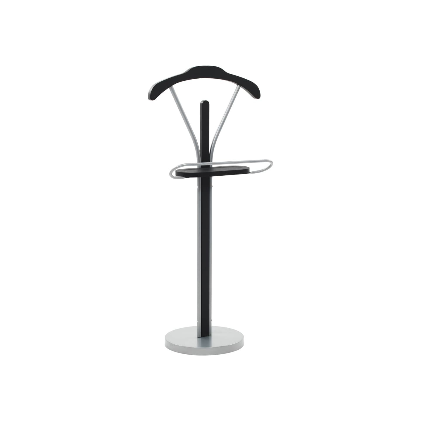 Valet de chambre 45 x 35 x 107 cm Noir et gris