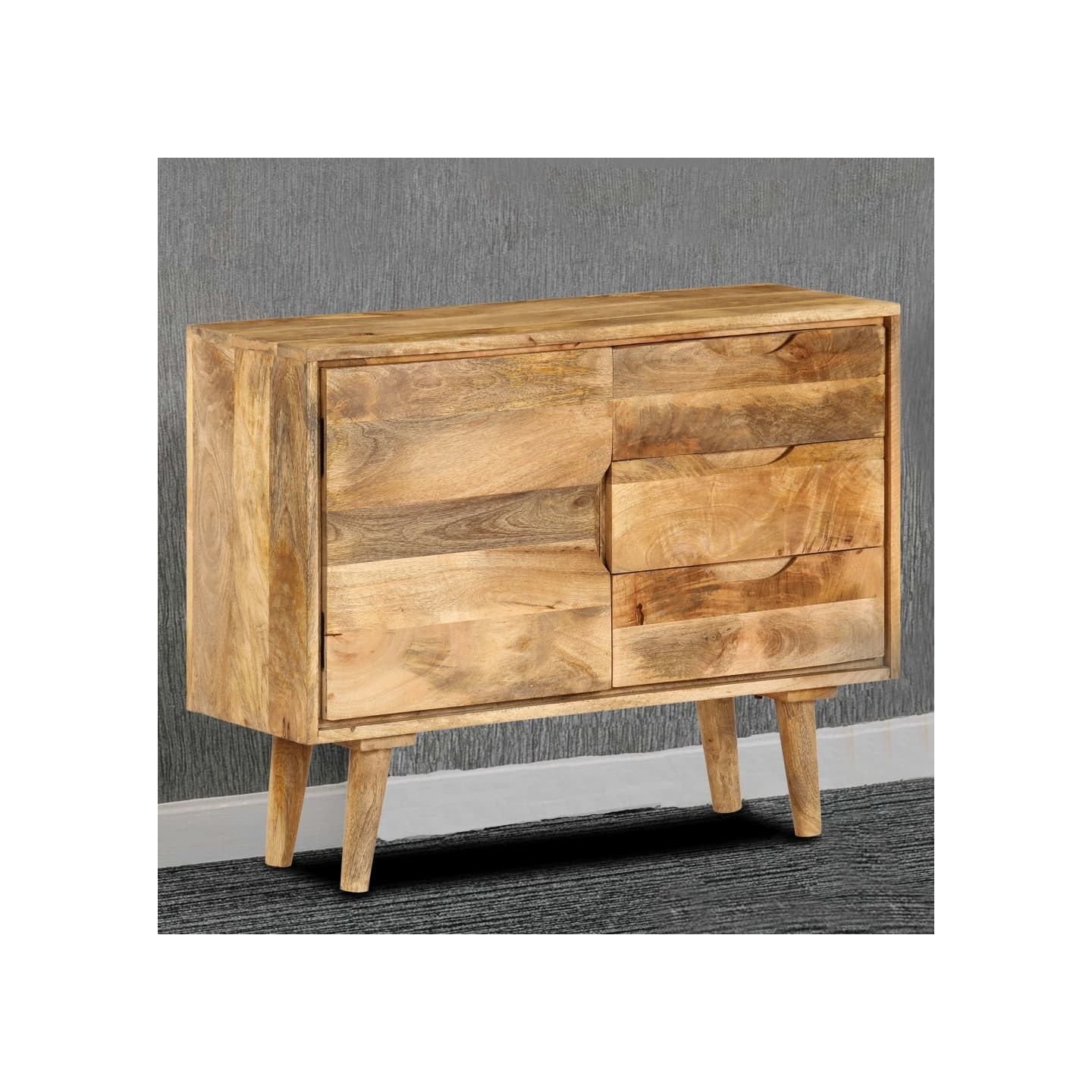 Buffet Bois massif de manguier 90x30x69 cm