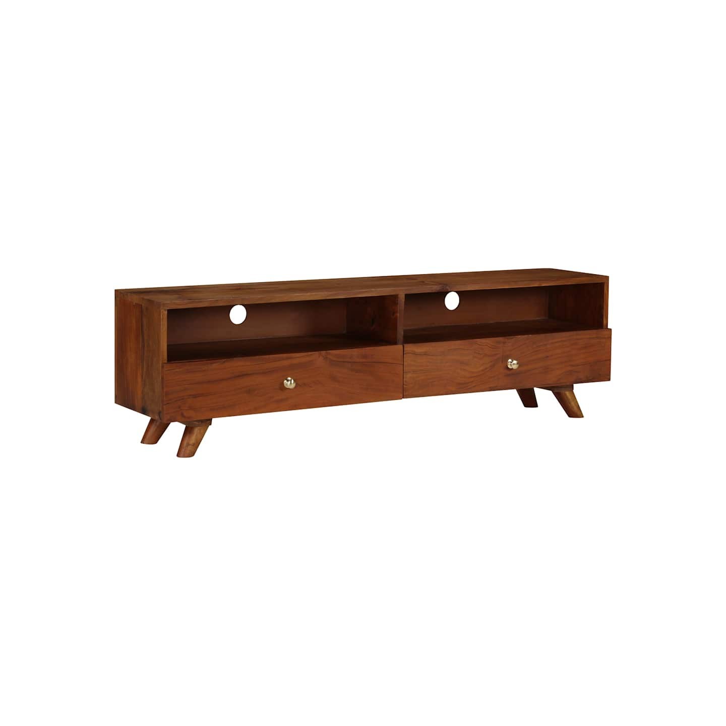 Meuble TV Bois de récupération solide 140x30x40 cm