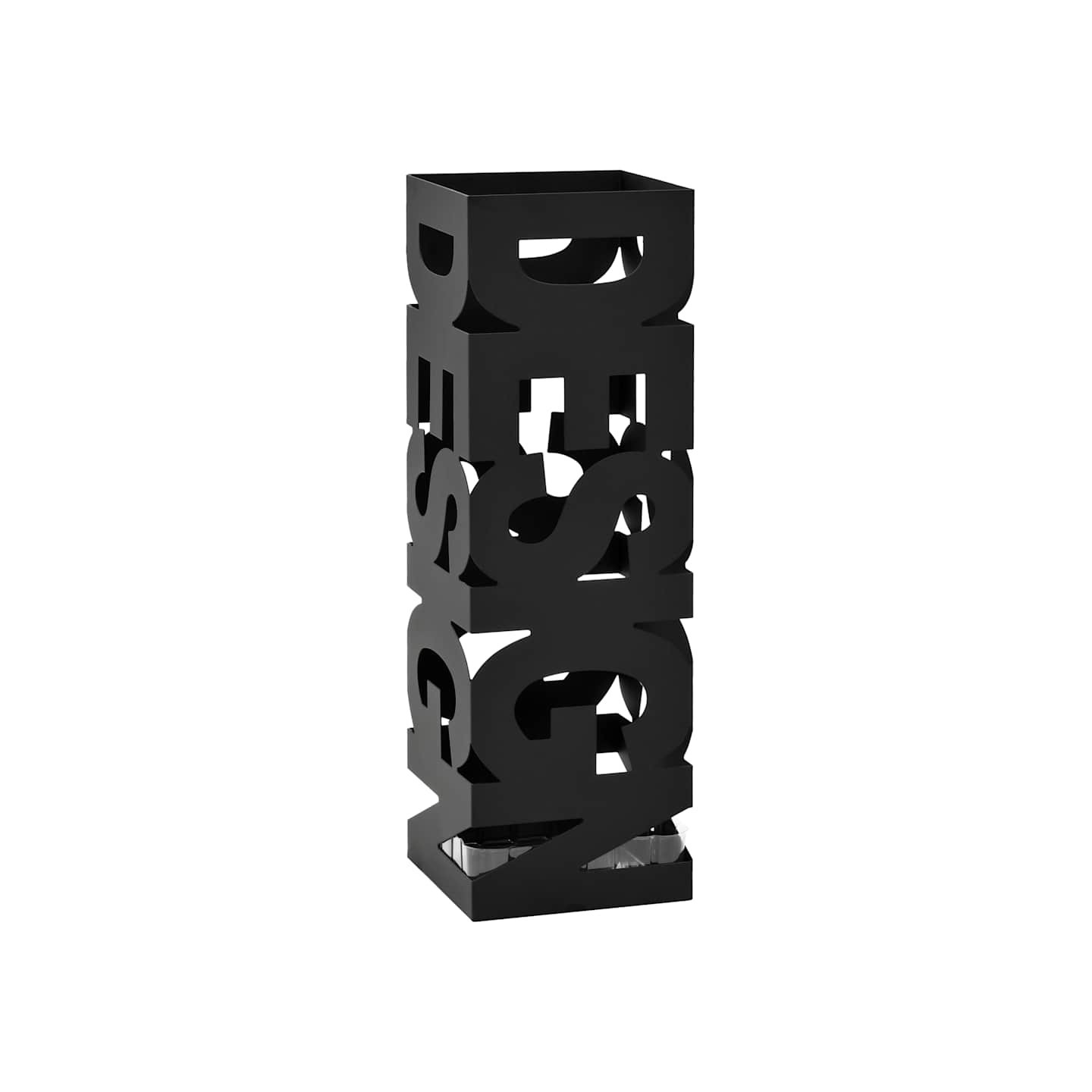 Porte-parapluie Design Acier Noir
