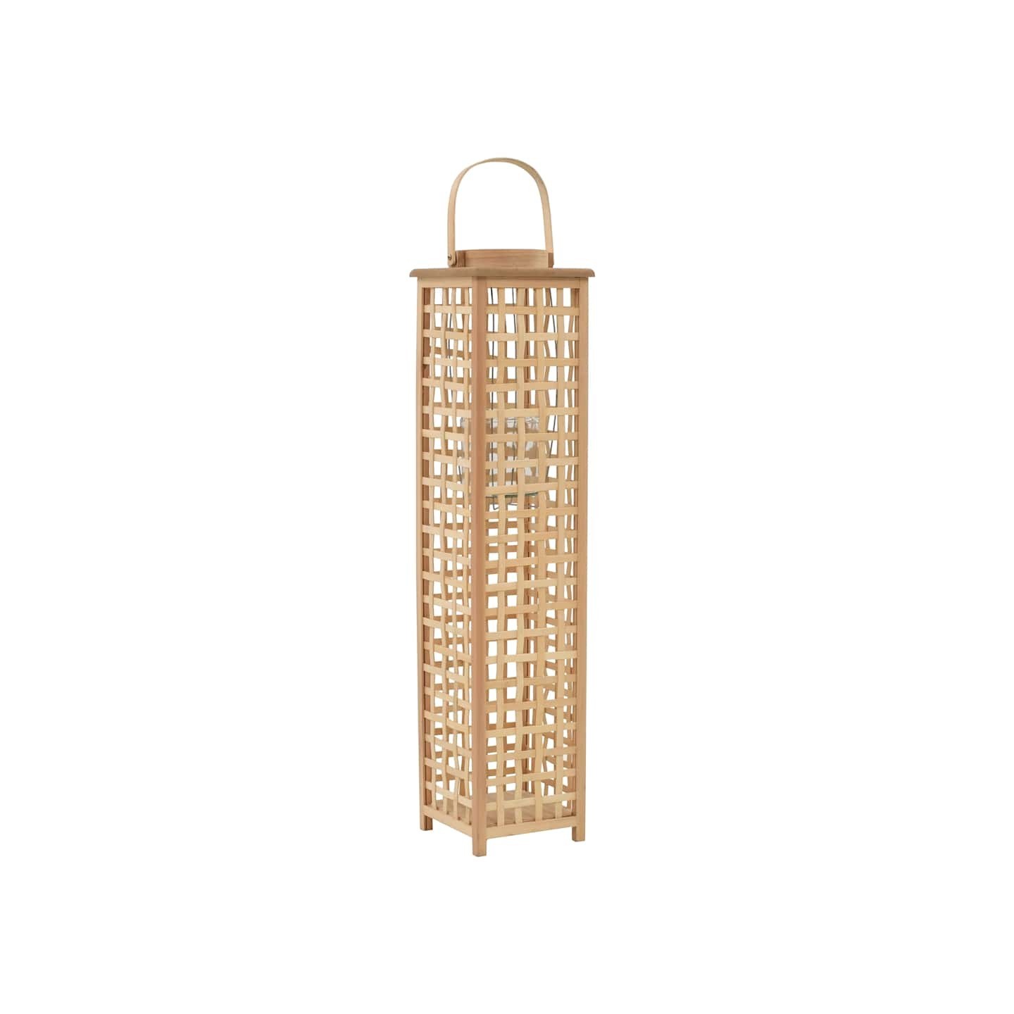 Bougeoir suspendu Bambou Naturel