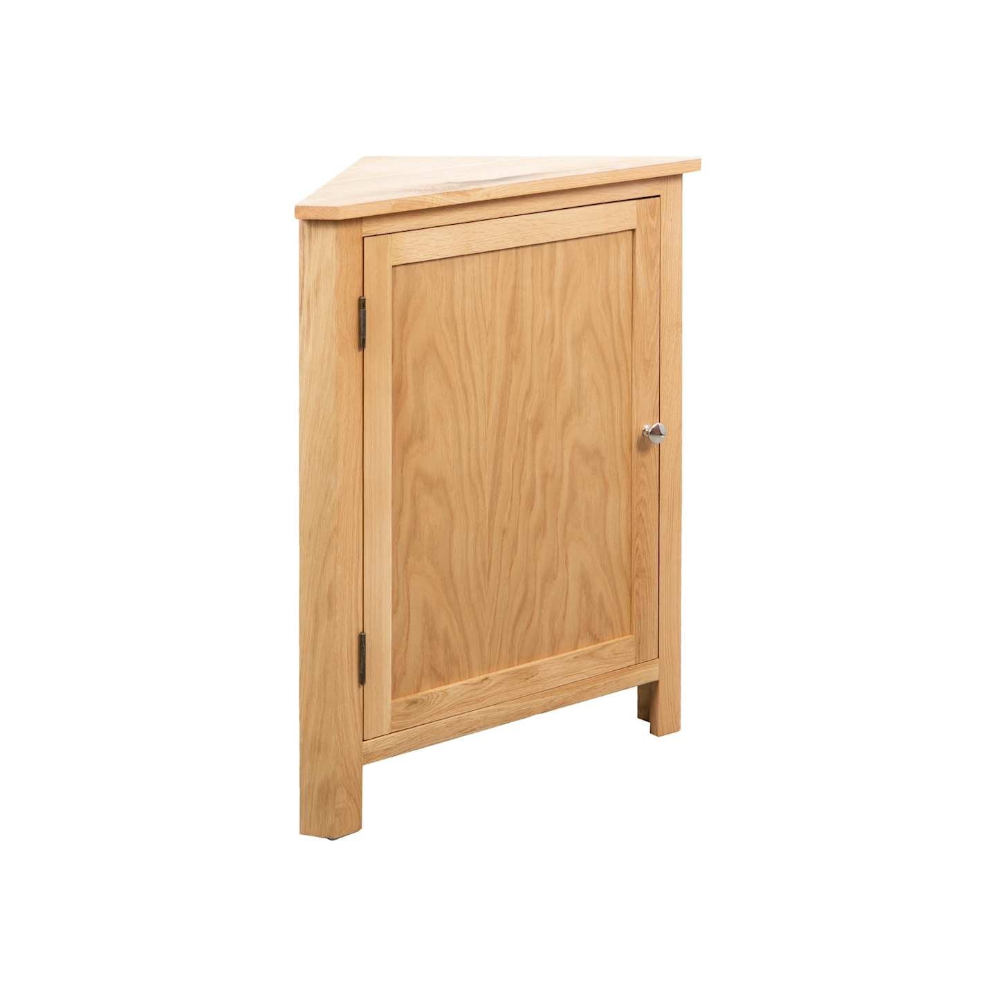 Armoire d'angle 59 x 45 x 80 cm Bois de chêne massif