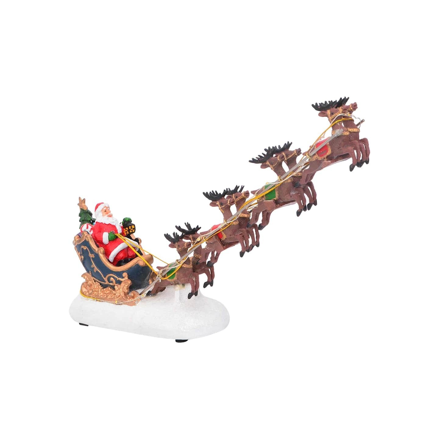Décor de table de Noël 31,5 x 6,5 x 16 cm Résine Multicolore