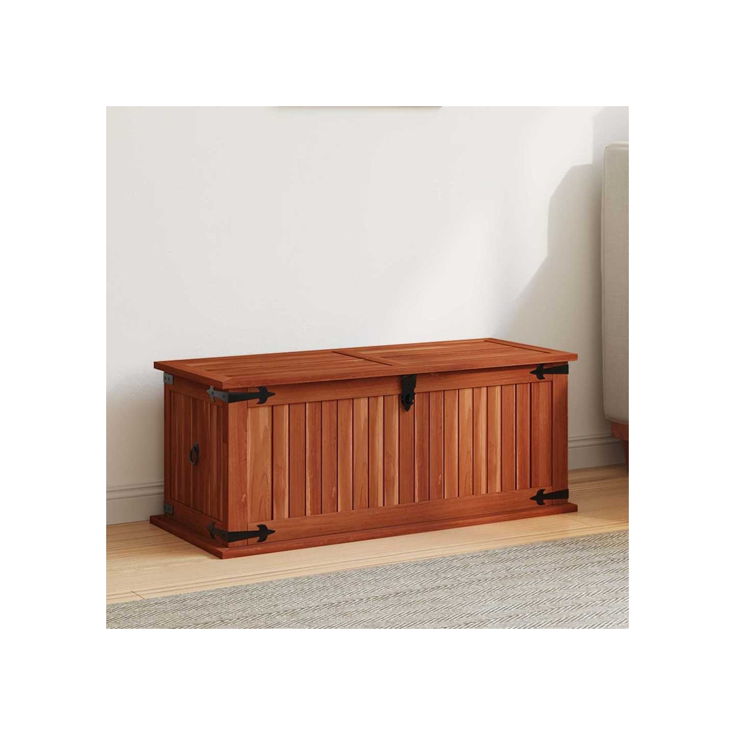 Coffre de rangement 79x34x32 cm Bois d'acacia solide
