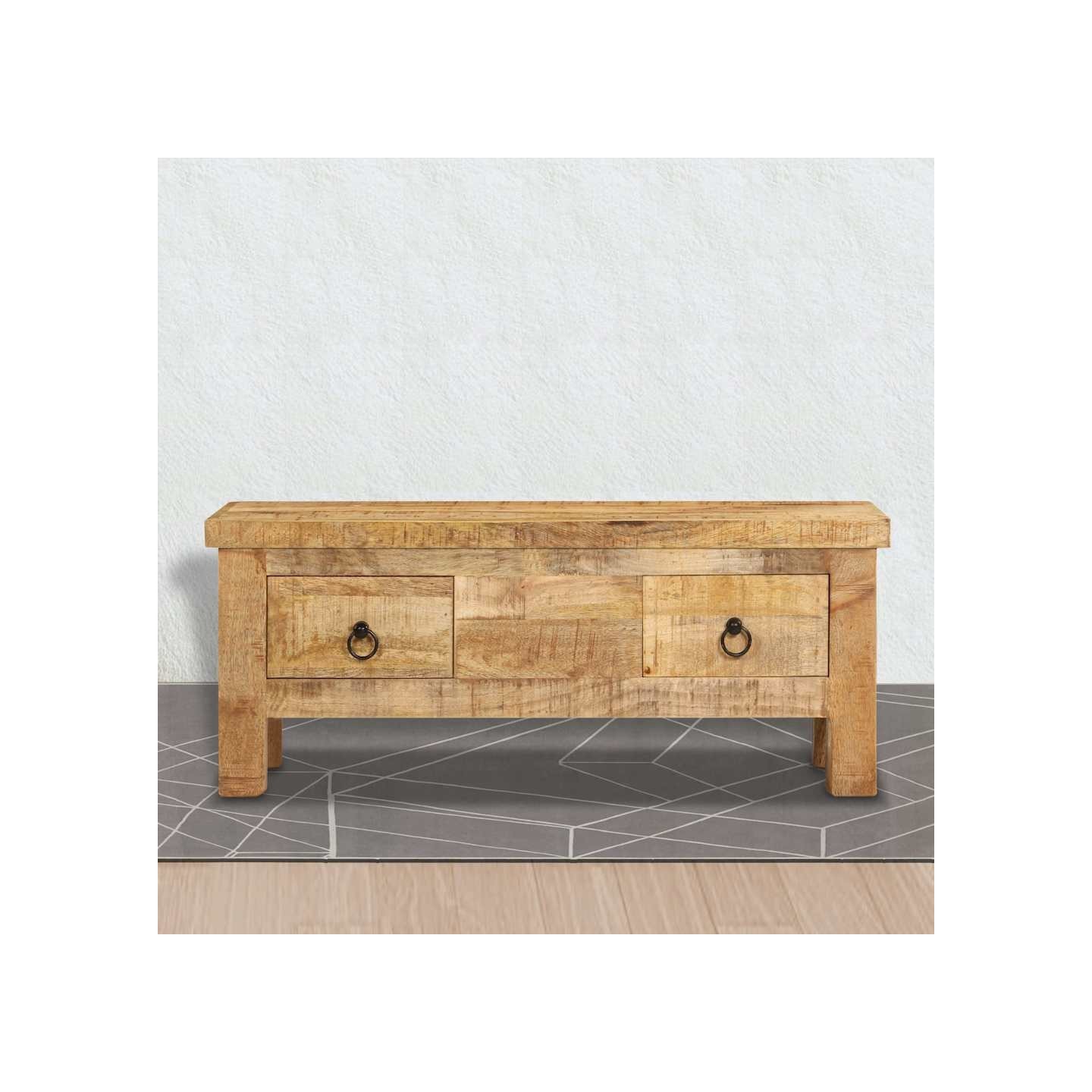 Table basse 90x45x35 cm Bois de manguier massif
