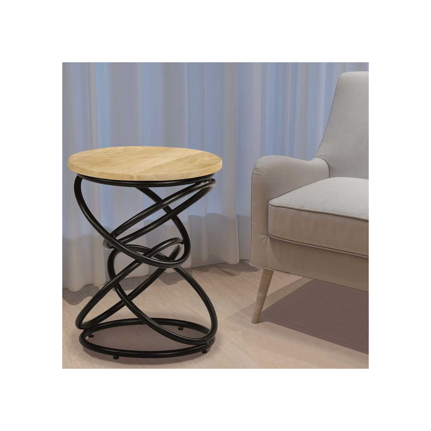 Table d'appoint Bois de manguier solide 40x50 cm