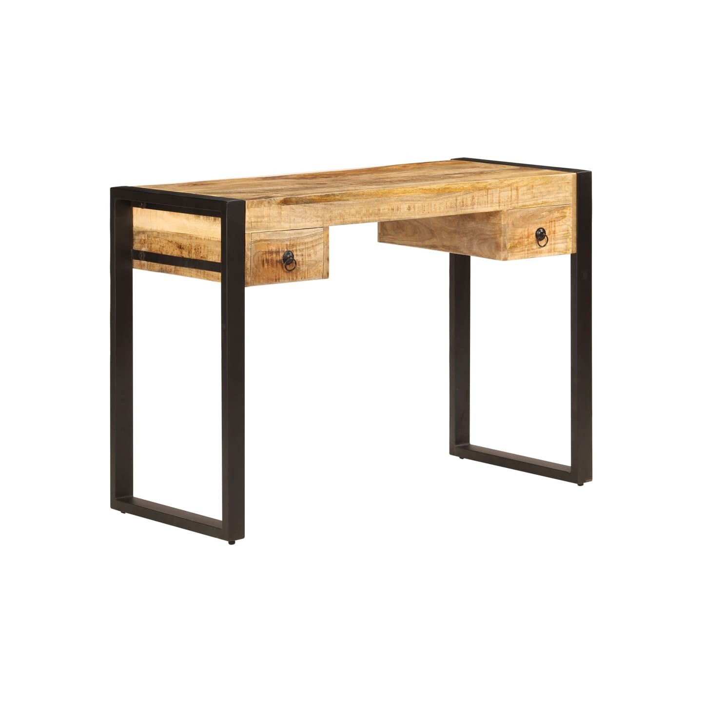 Bureau avec 2 tiroirs 110x50x77 cm Bois solide de manguier