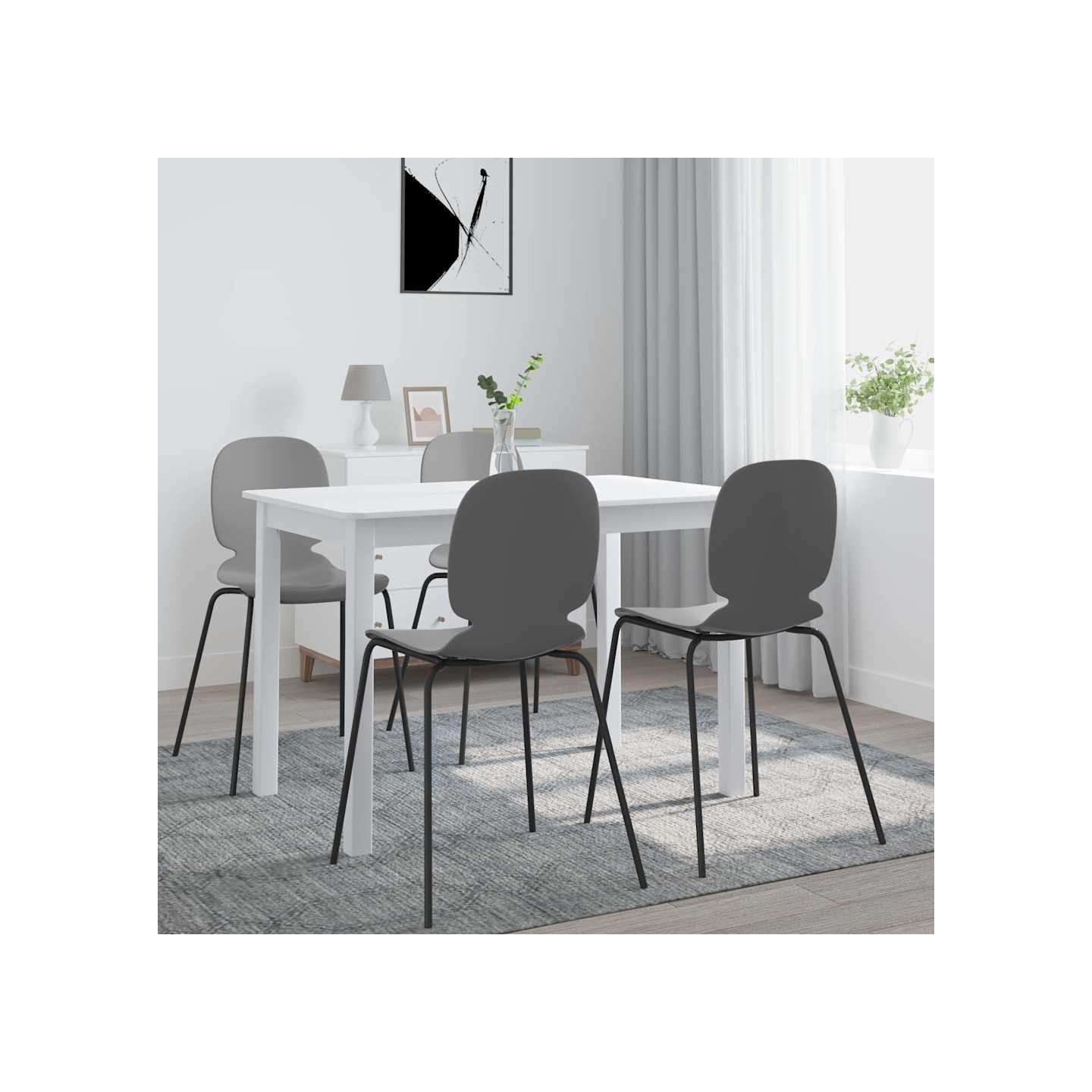 Table à manger Blanc 114x71x75 cm Bois d'hévéa massif