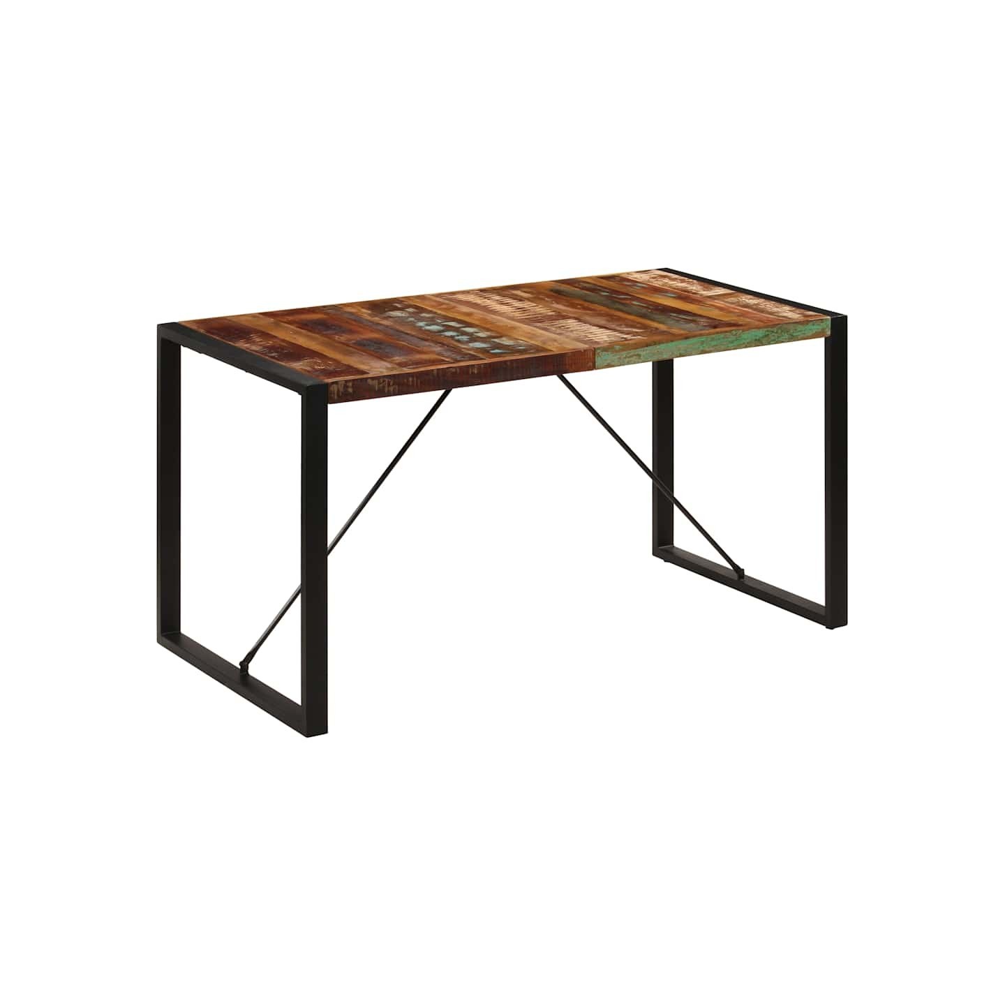 Table à manger 140x70x75 cm Bois de récupération massif