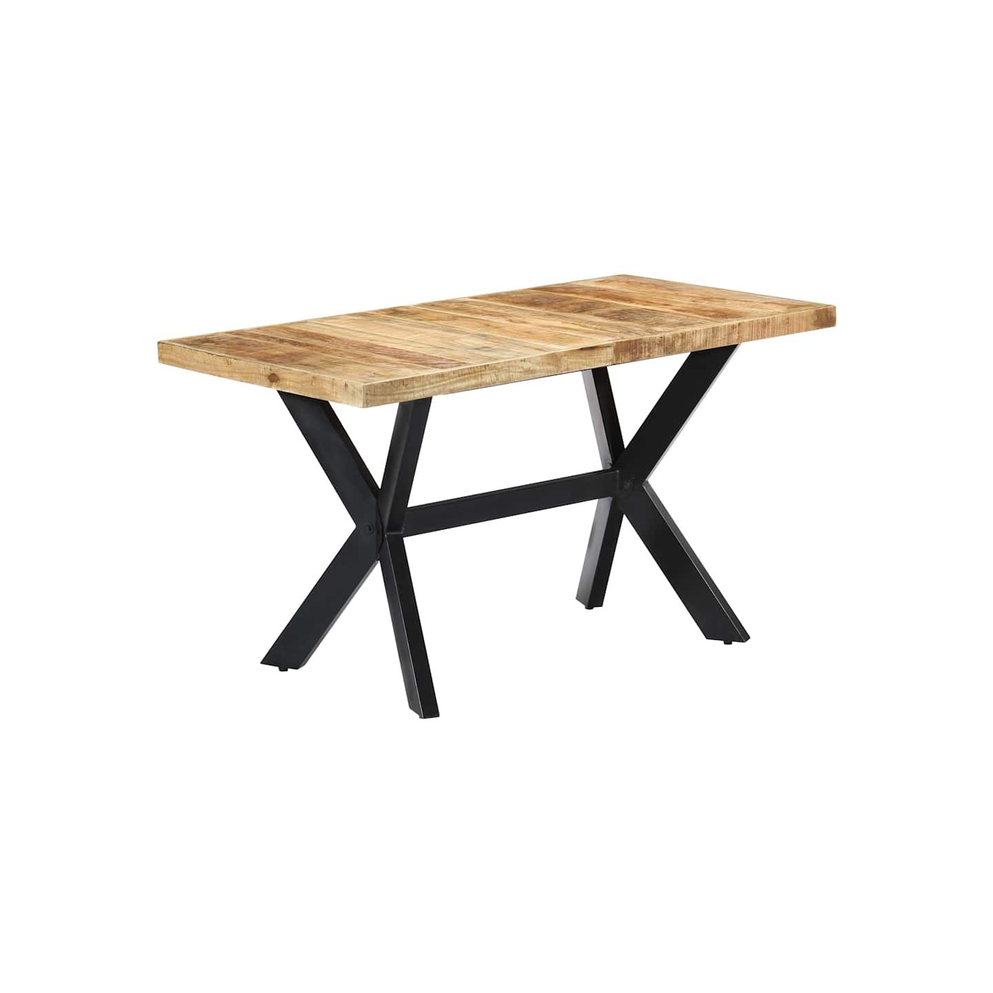 Table à manger 140x70x75 cm Bois de manguier massif brut