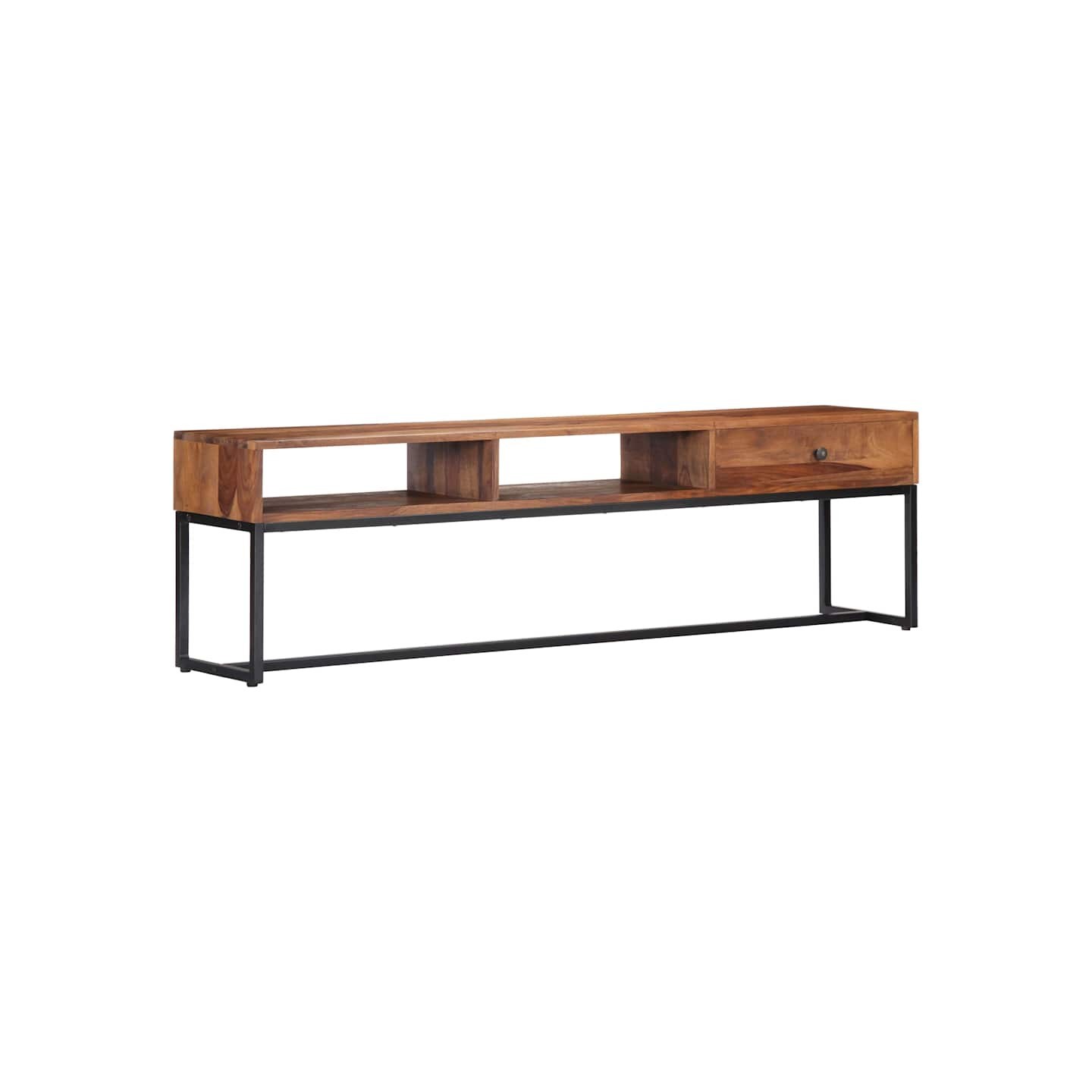 Meuble TV 160x30x45 cm Bois de Sesham massif