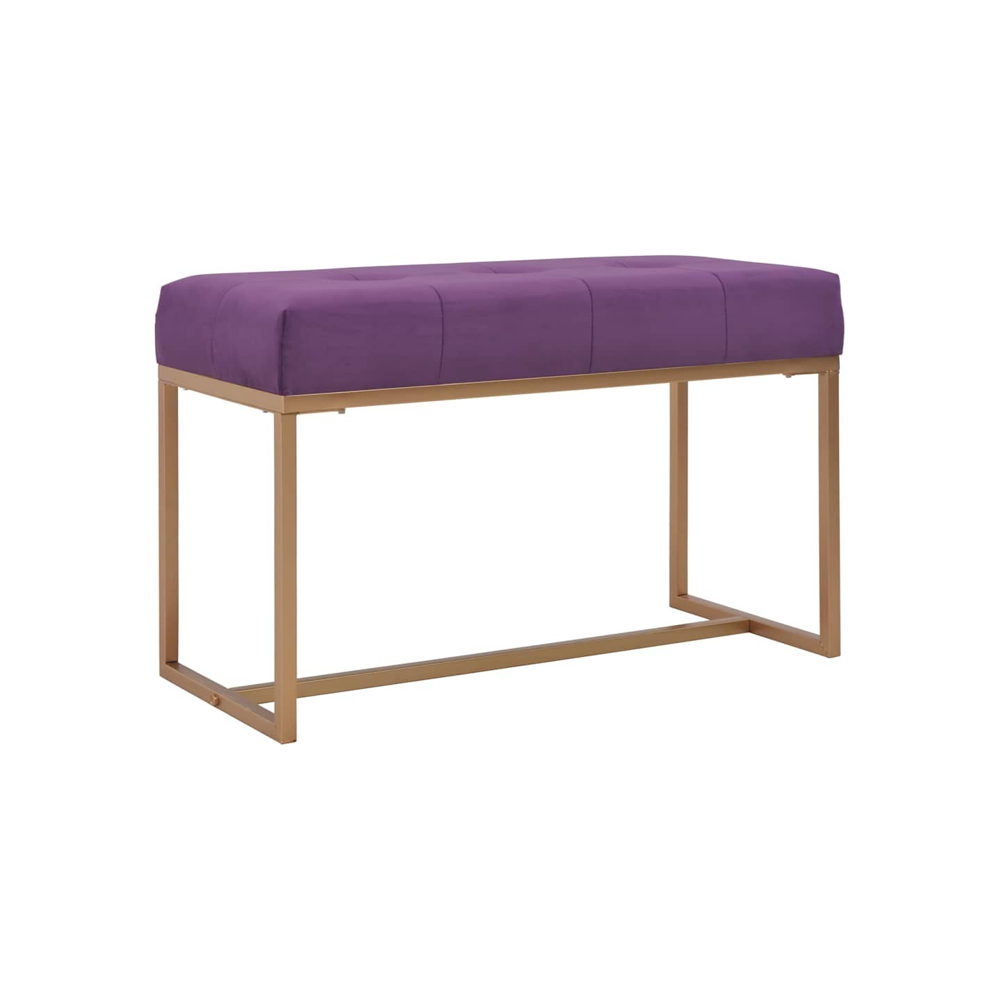 Banc 80 cm Violet Velours