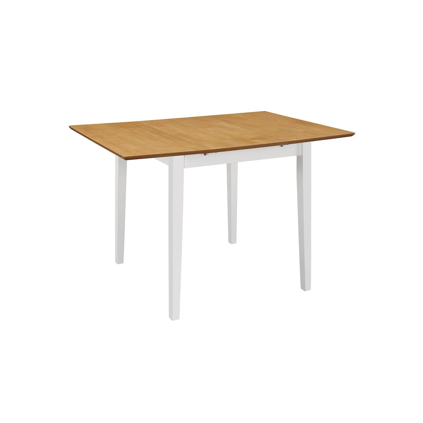 Table à manger extensible Blanc (80-120)x80x74 cm MDF
