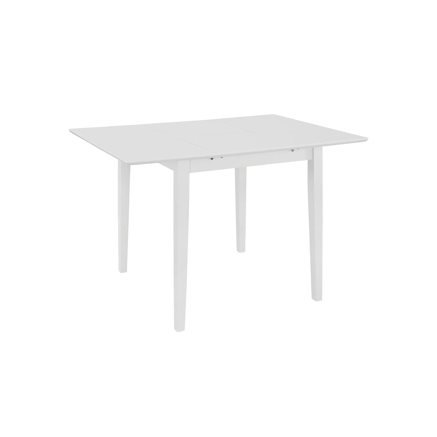 Table à manger extensible Blanc (80-120)x80x74 cm MDF