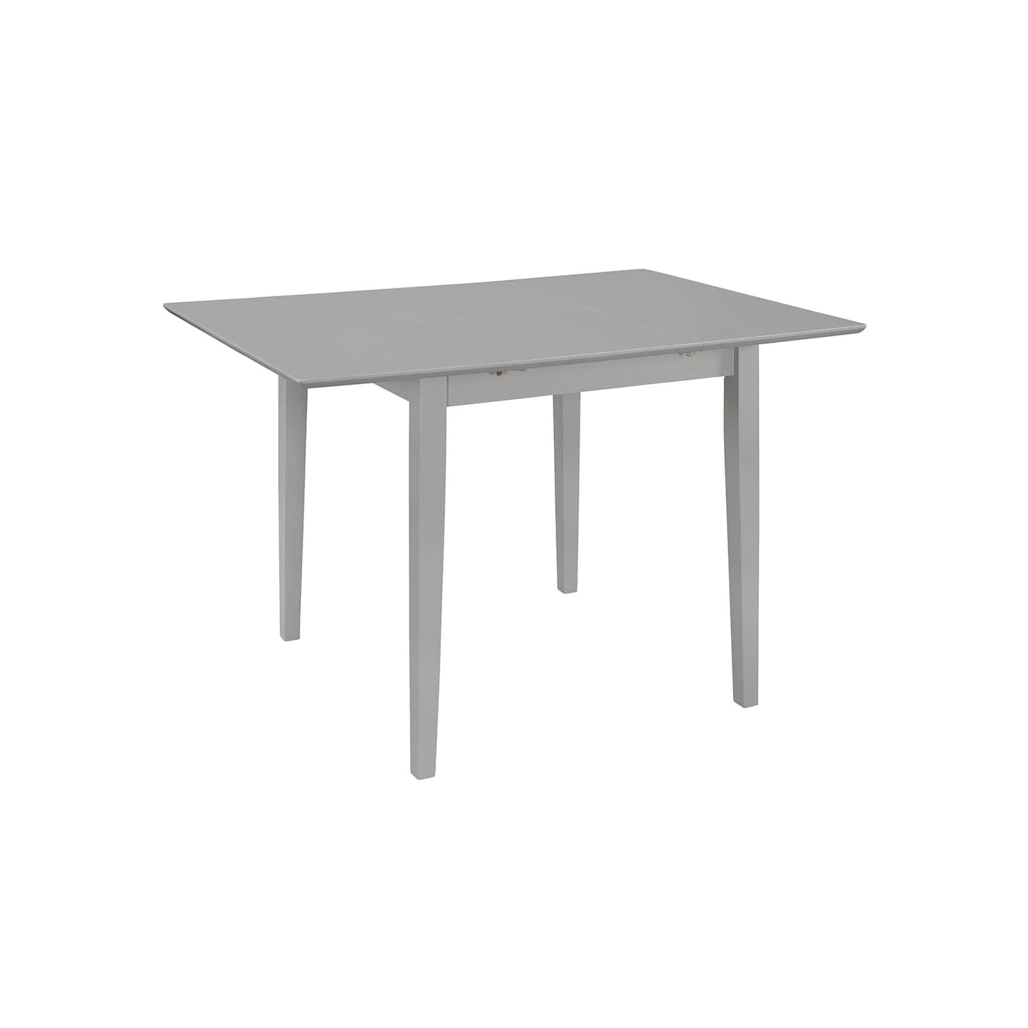Table à dîner extensible Gris (80-120) x 80 x 74 cm MDF