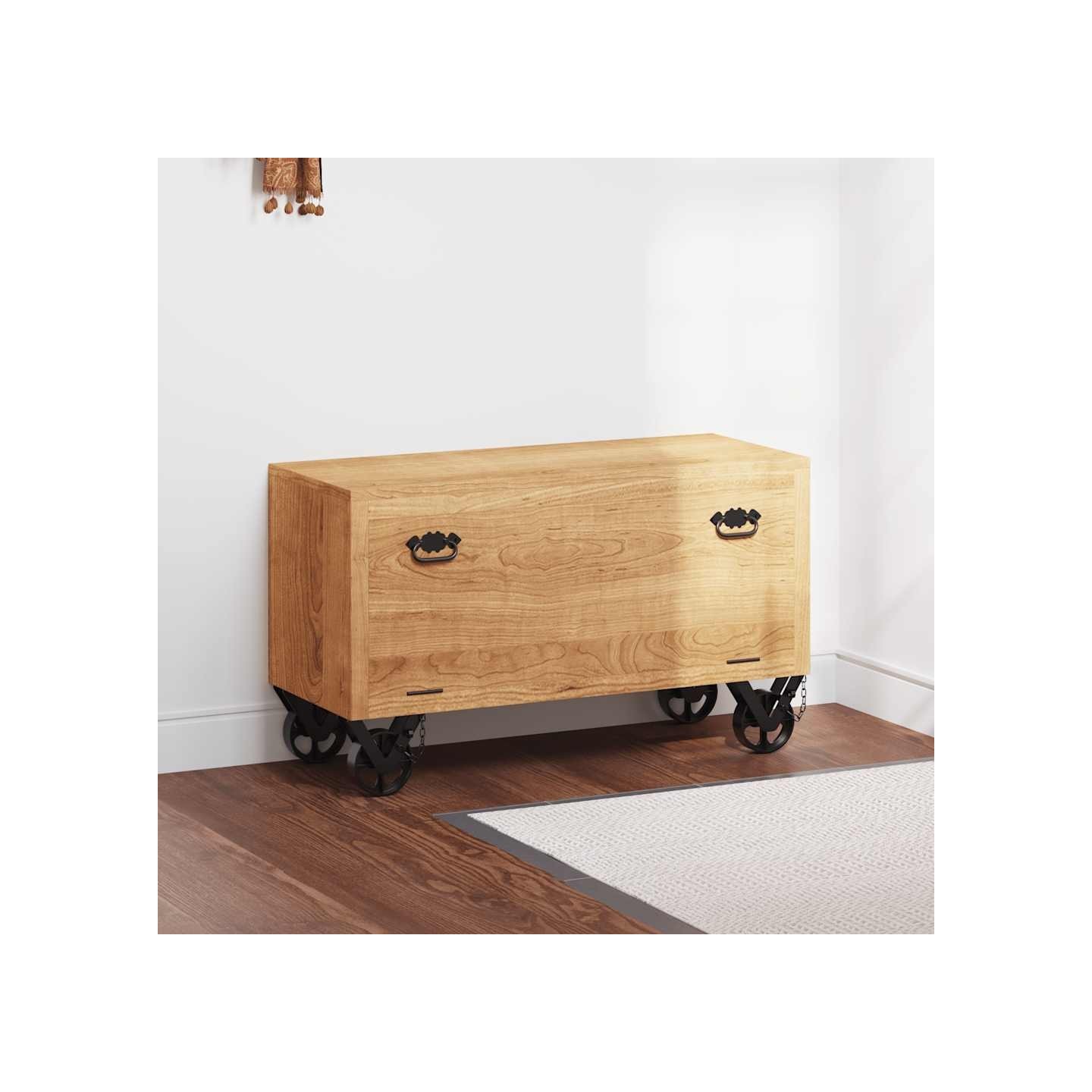 Armoire à chaussures 86x35x55 cm Bois de manguier solide