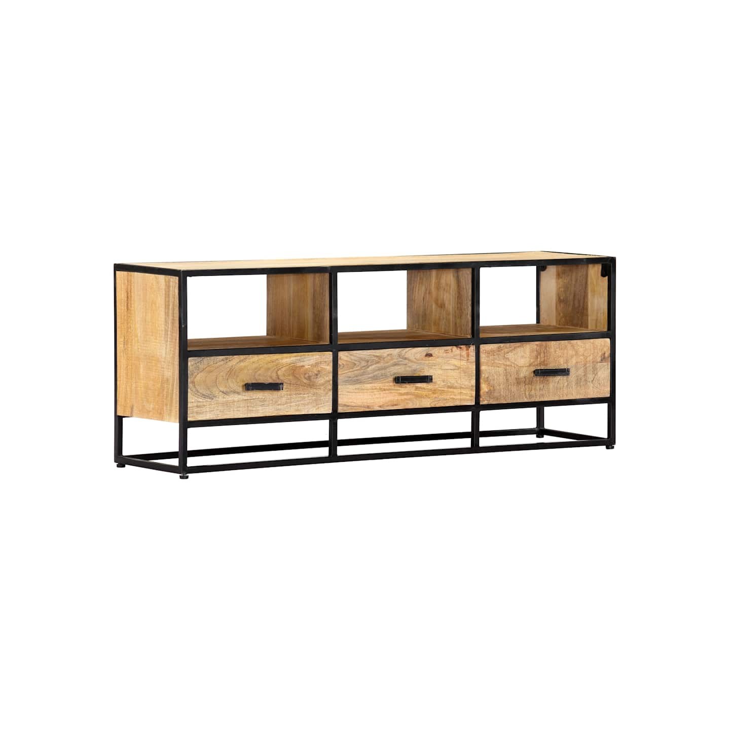 Meuble TV 120x30x45 cm Bois solide de manguier
