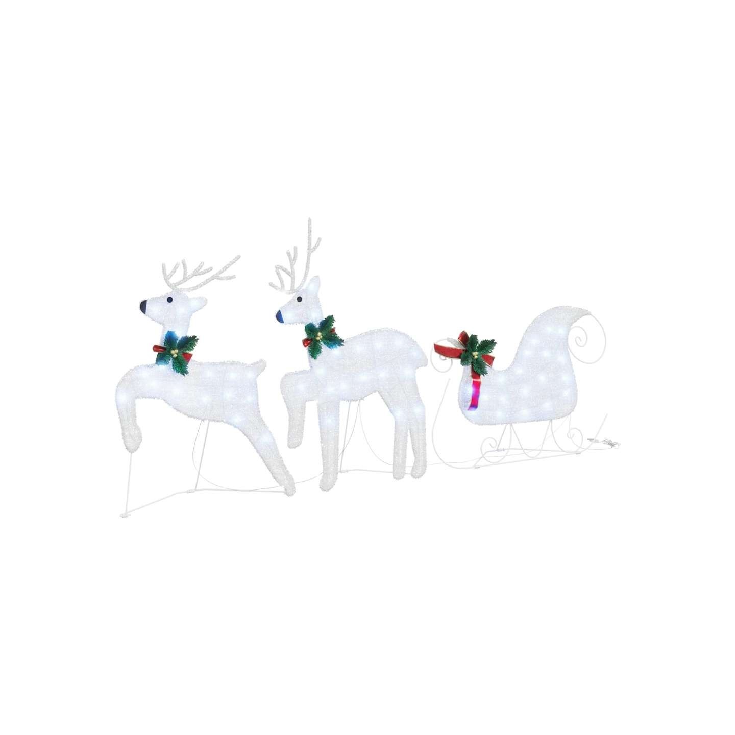 Rennes LED 3 pc Blanc Froid 43 x 18 x 66 cm tissu
