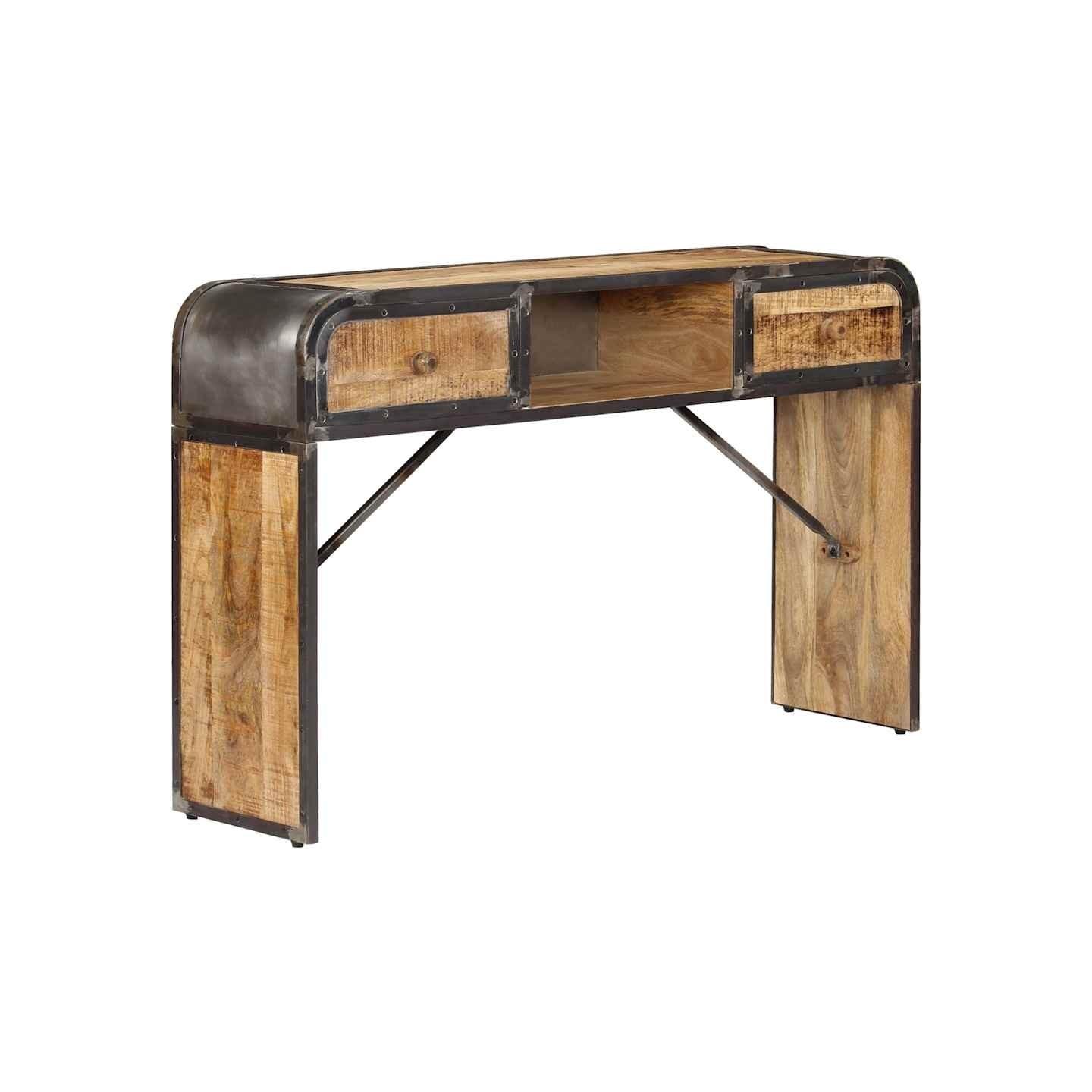 Buffet 120x30x75 cm bois de manguier massif